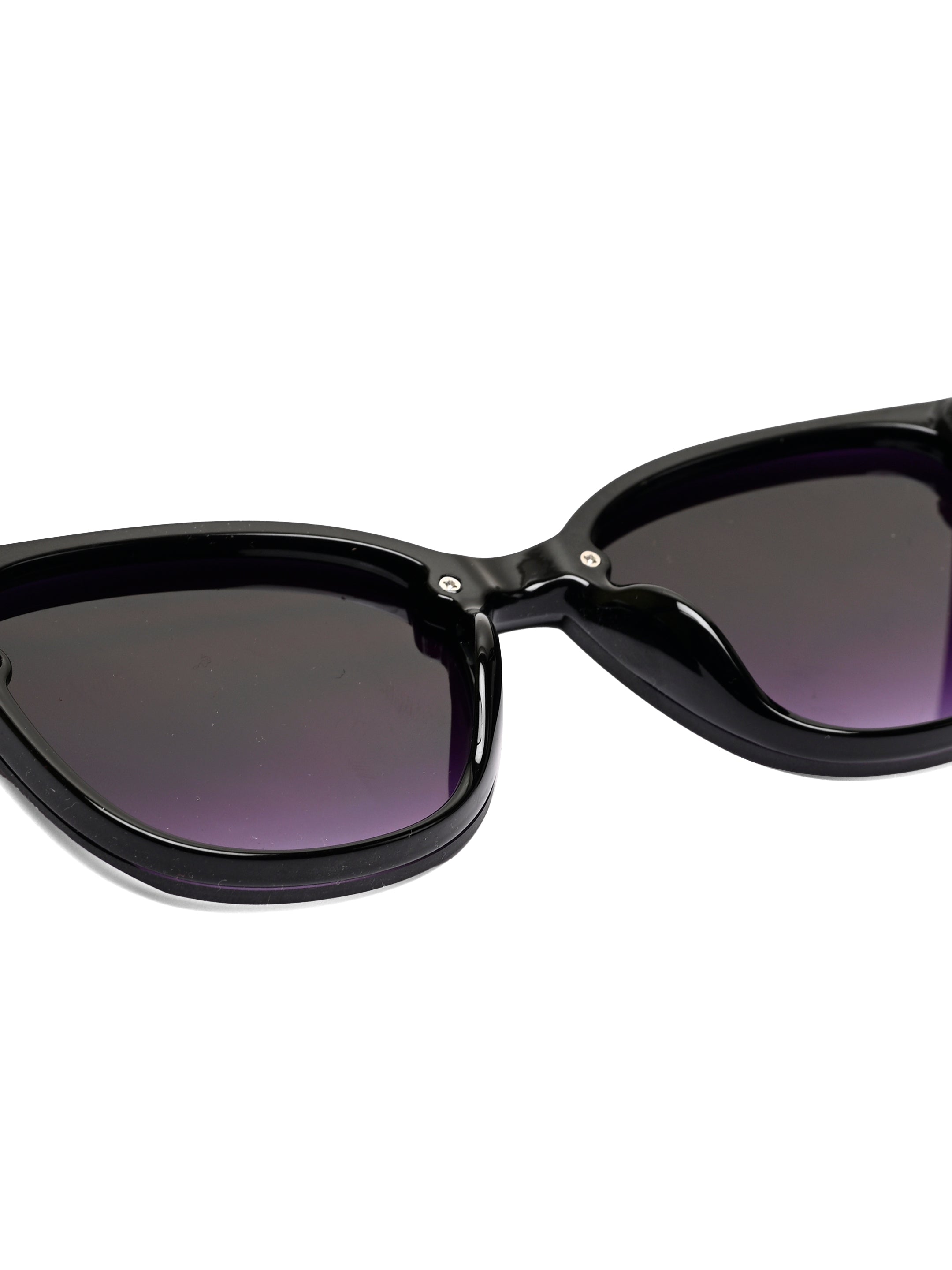Kalira | Black Large Full Rim Cateye Sunglasses for Women [UV-protected]