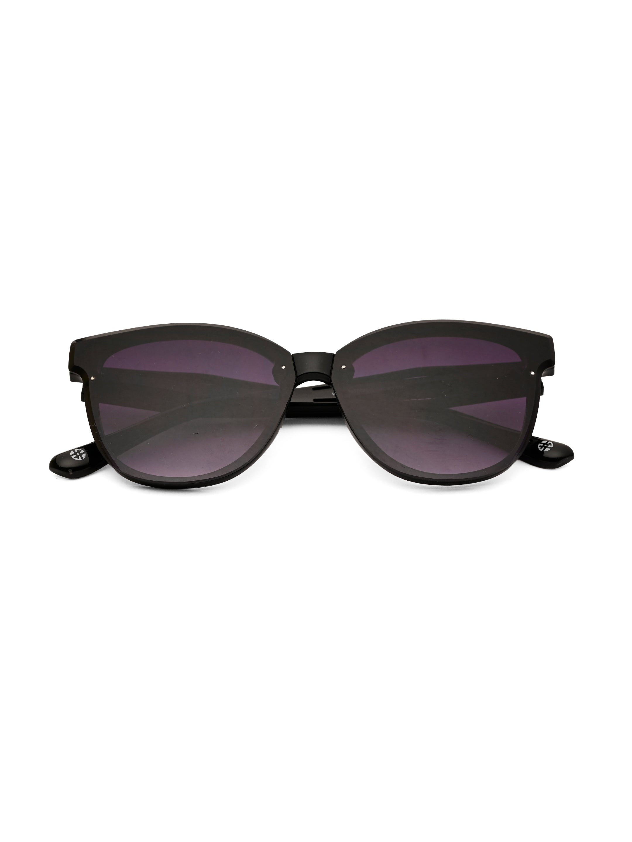 Kalira | Black Large Full Rim Cateye Sunglasses for Women [UV-protected]