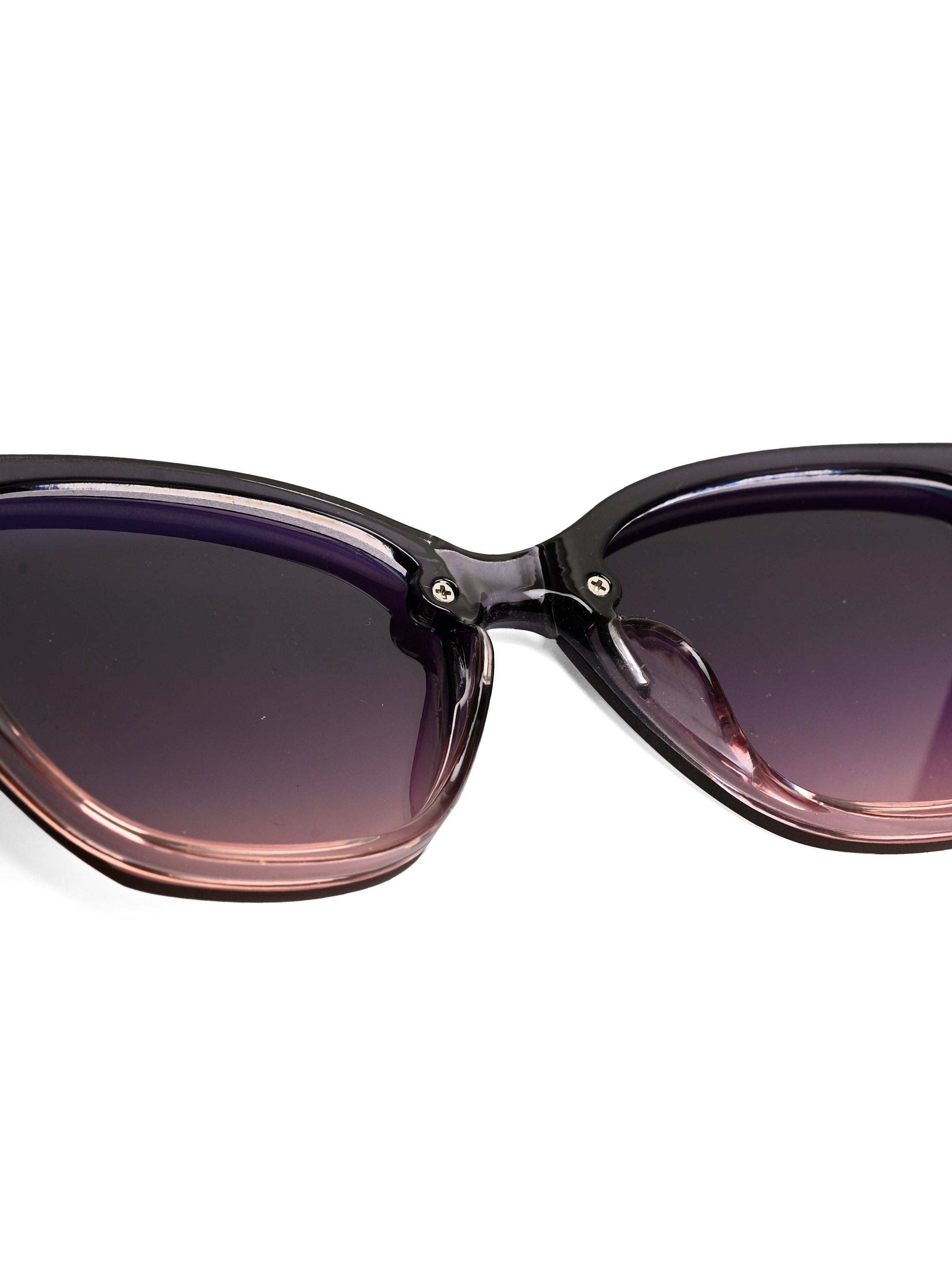 Miron | Gradient Grey - Pink Large Full Rim Cateye Sunglasses for Women [UV-protected]