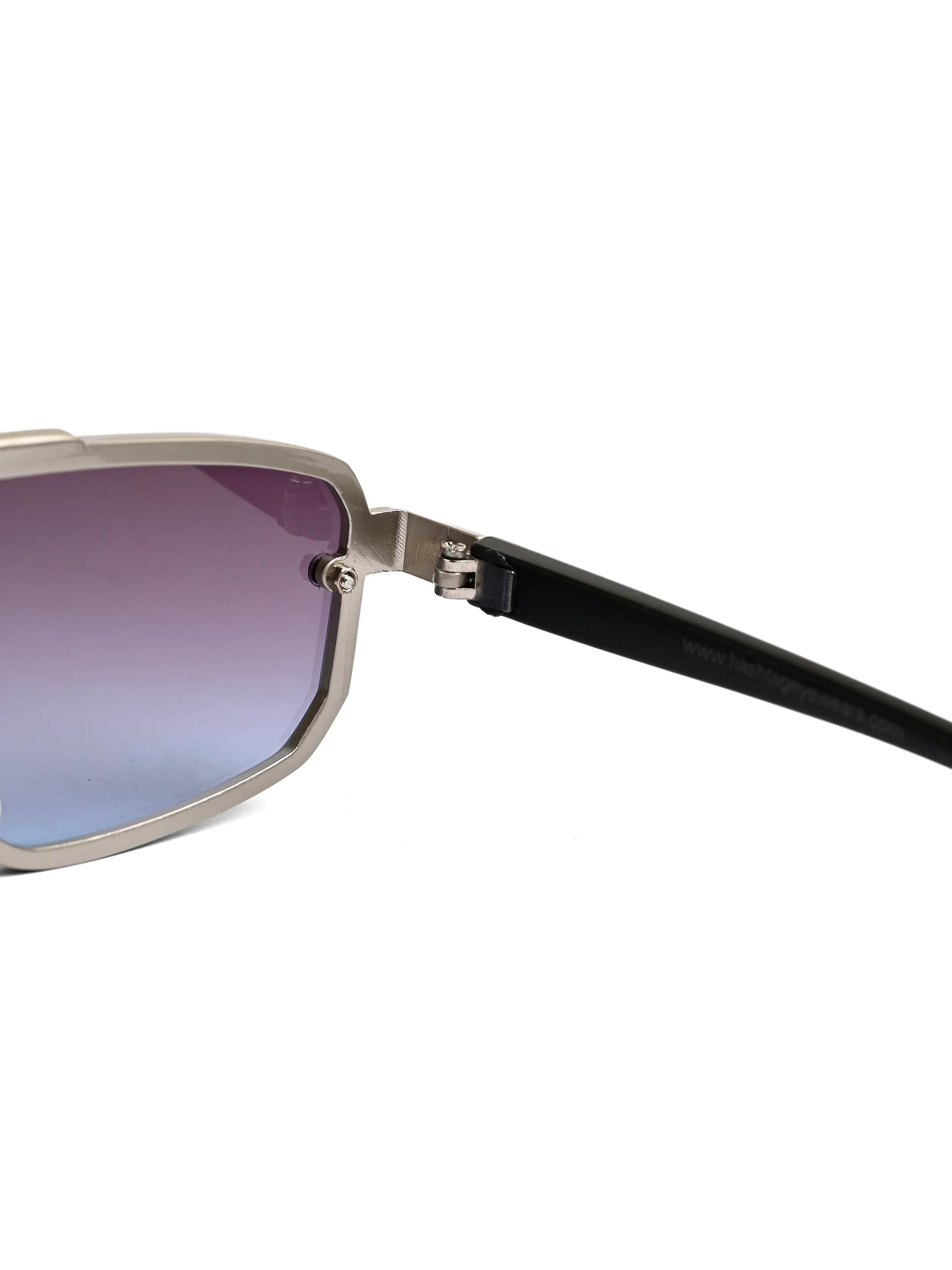 Shadron | Gradient Grey & Blue Medium Full Rim RECTANGLE Sunglasses for Men [UV-protected]