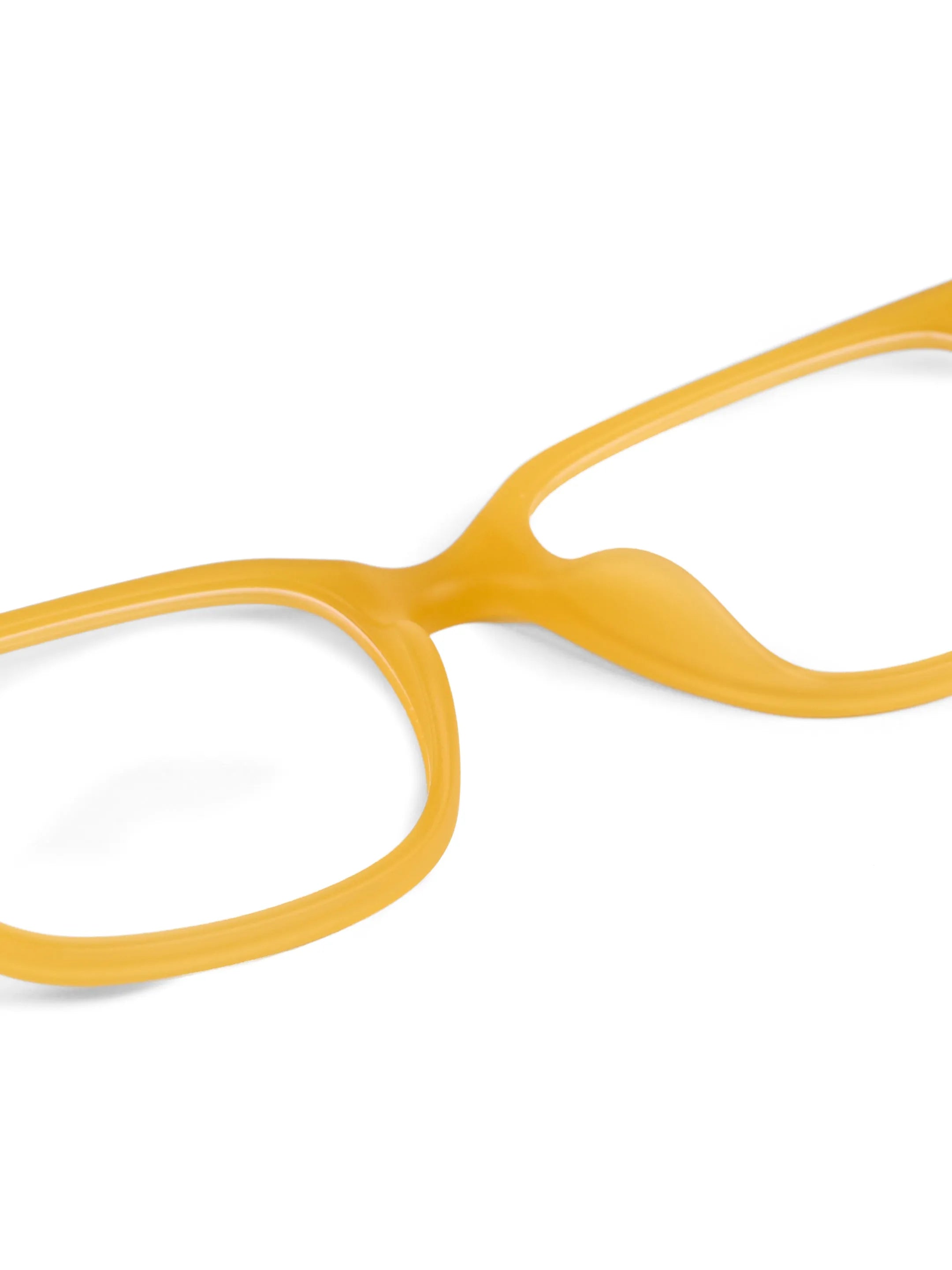 NexEye | Transparent Orange Medium Full Rim RECTANGLE Computer Glasses for Men & Women [Blue Block]