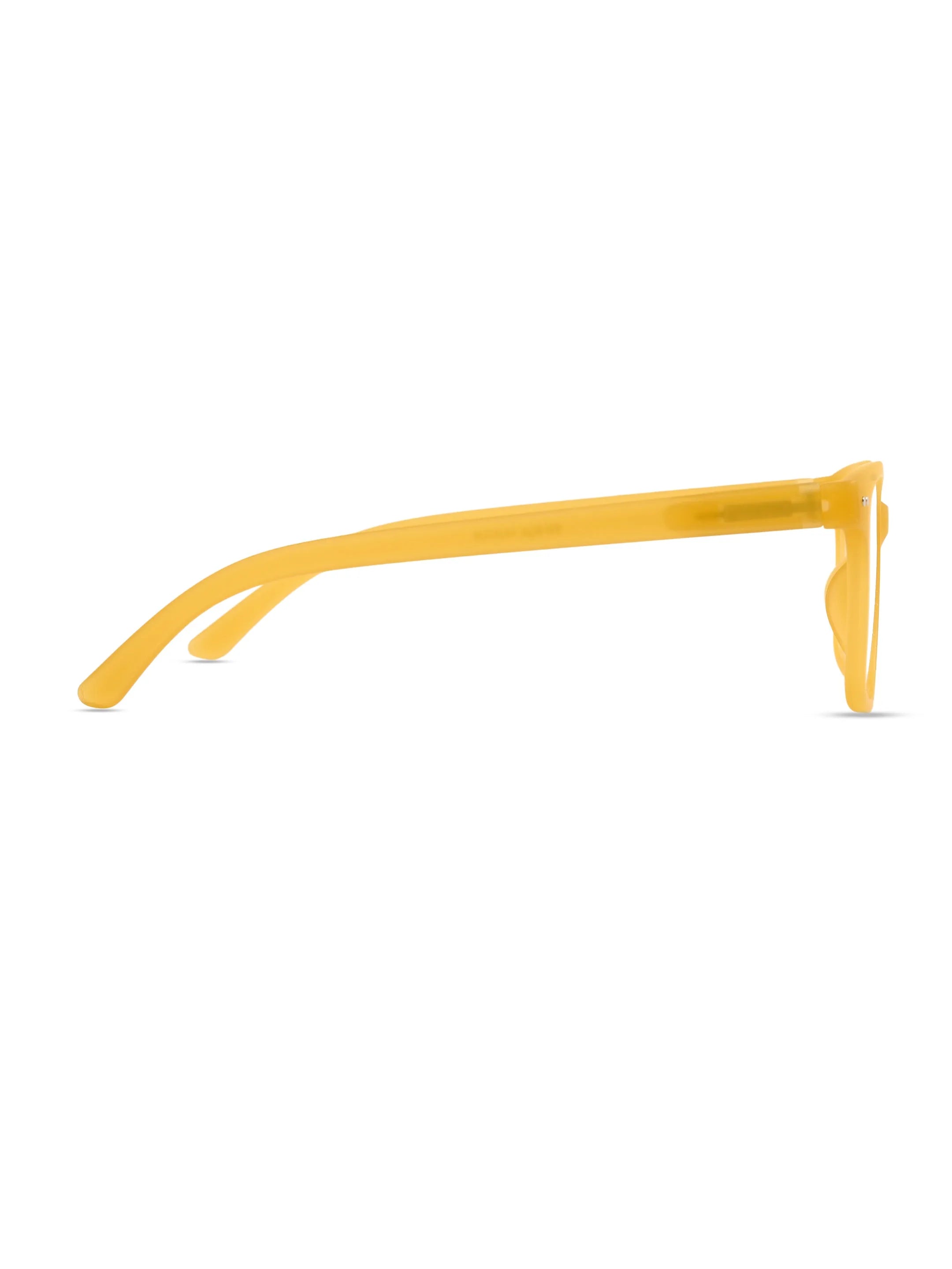 NexEye | Transparent Orange Medium Full Rim RECTANGLE Computer Glasses for Men & Women [Blue Block]