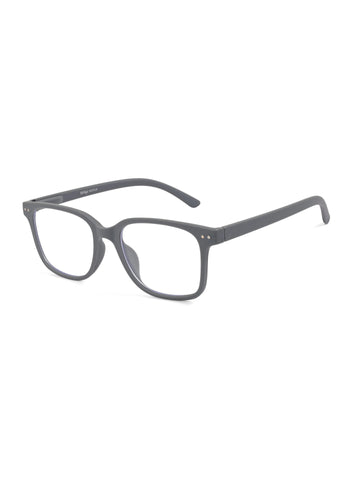 NexEye | Grey Medium Full Rim RECTANGLE Computer Glasses for Men & Women [Blue Block]