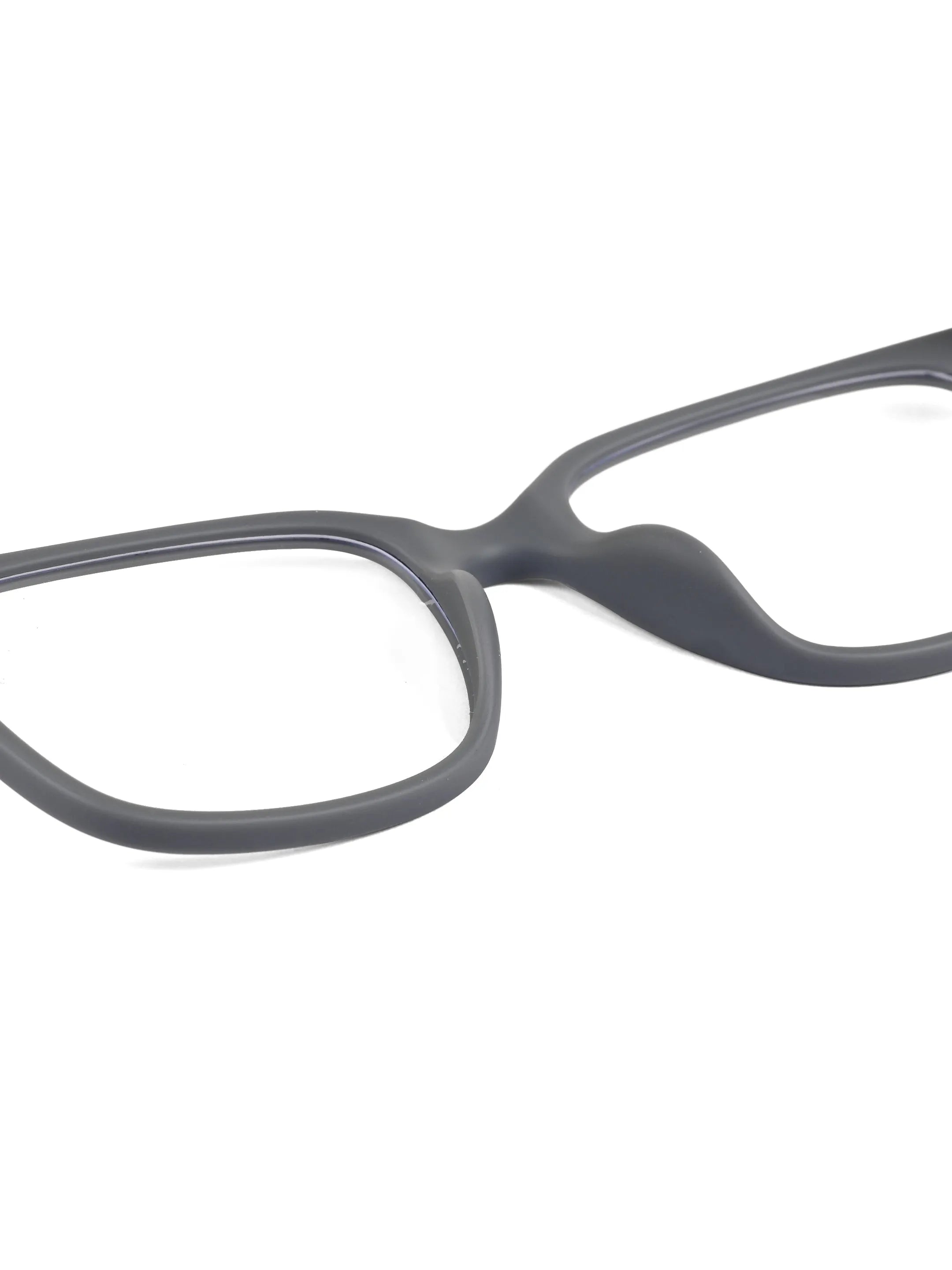 NexEye | Grey Medium Full Rim RECTANGLE Computer Glasses for Men & Women [Blue Block]