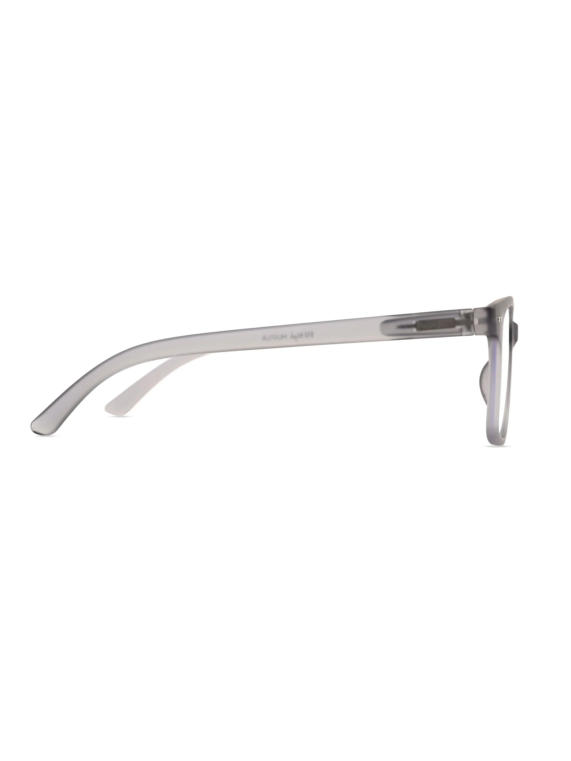 NexEye | Transparent Smoke Medium Full Rim RECTANGLE Computer Glasses for Men & Women [Blue Block]