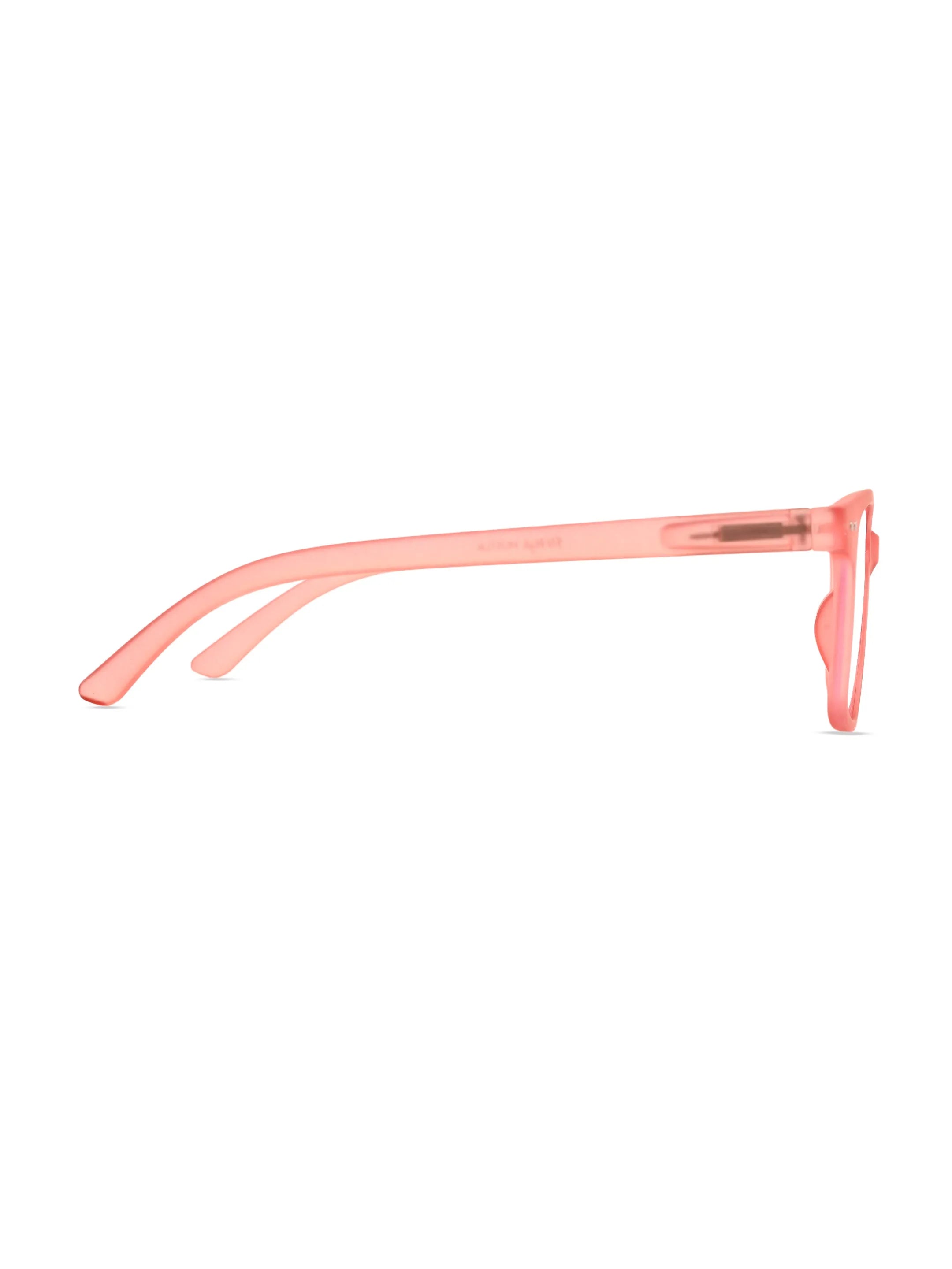 NexEye | Transparent Red Medium Full Rim RECTANGLE Computer Glasses for Men & Women [Blue Block]