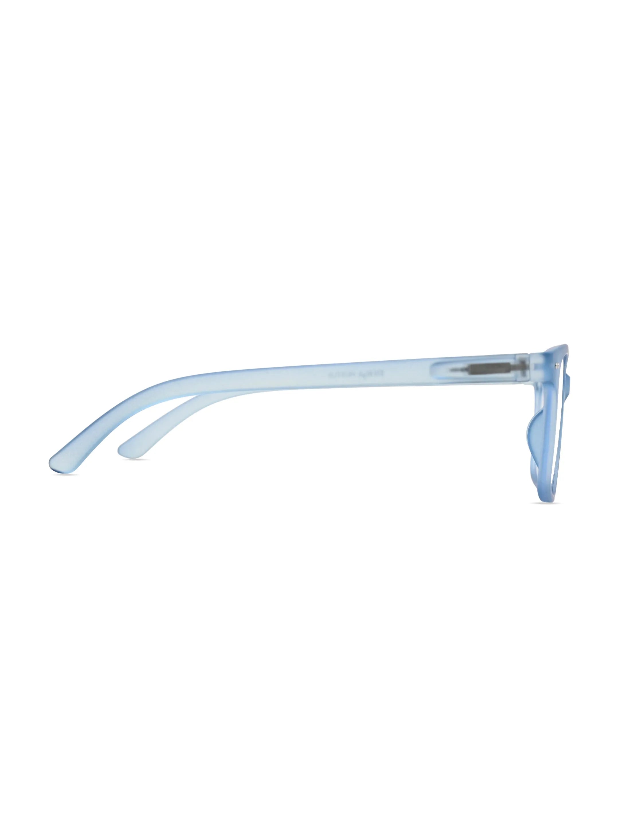 NexEye | Transparent Blue Medium Full Rim RECTANGLE Computer Glasses for Men & Women [Blue Block]