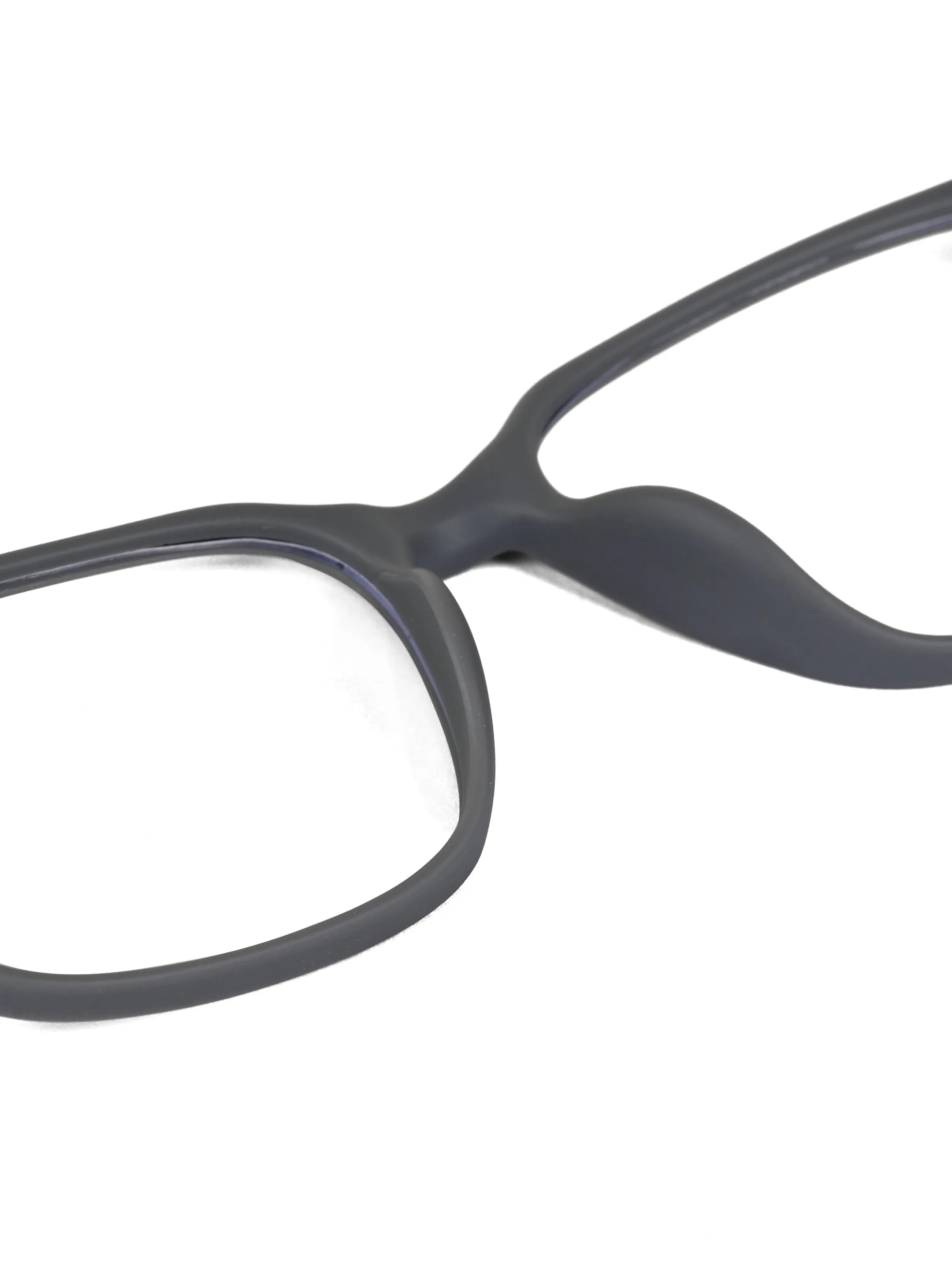Focusly | Grey Medium Full Rim RECTANGLE Computer Glasses for Men & Women [Blue Block]