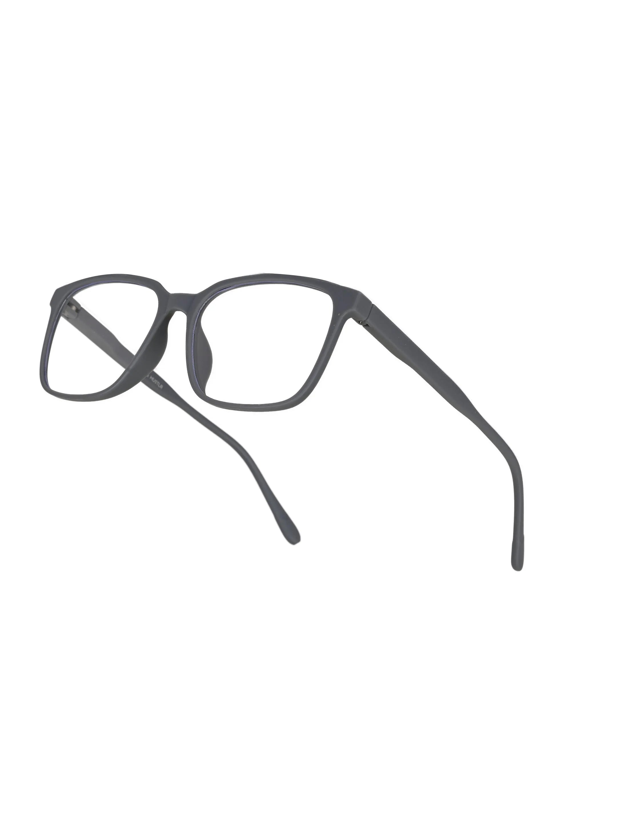 Focusly | Grey Medium Full Rim RECTANGLE Computer Glasses for Men & Women [Blue Block]