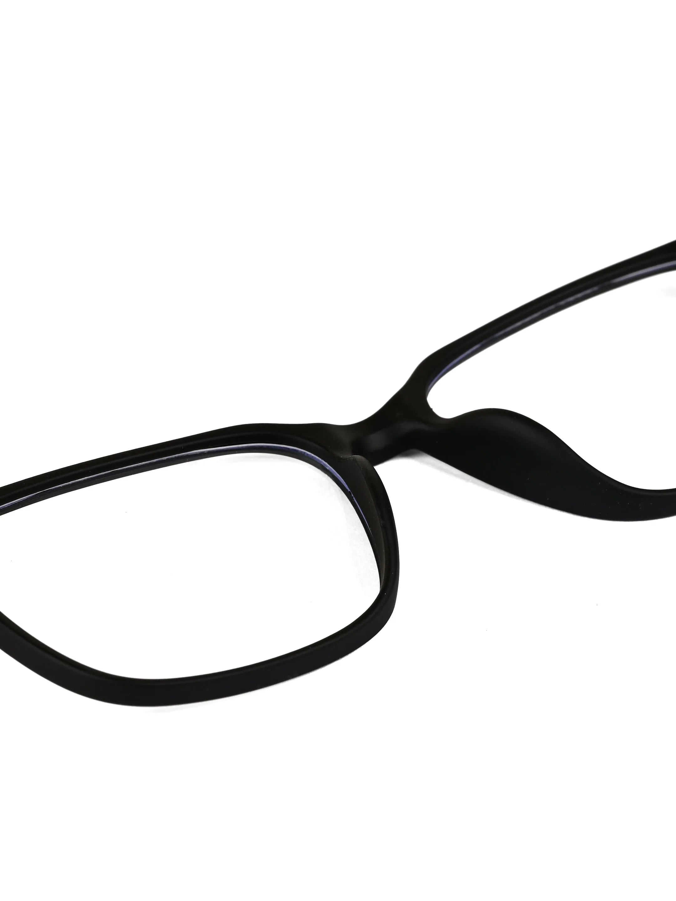 Focusly | Black Medium Full Rim RECTANGLE Computer Glasses for Men & Women [Blue Block]