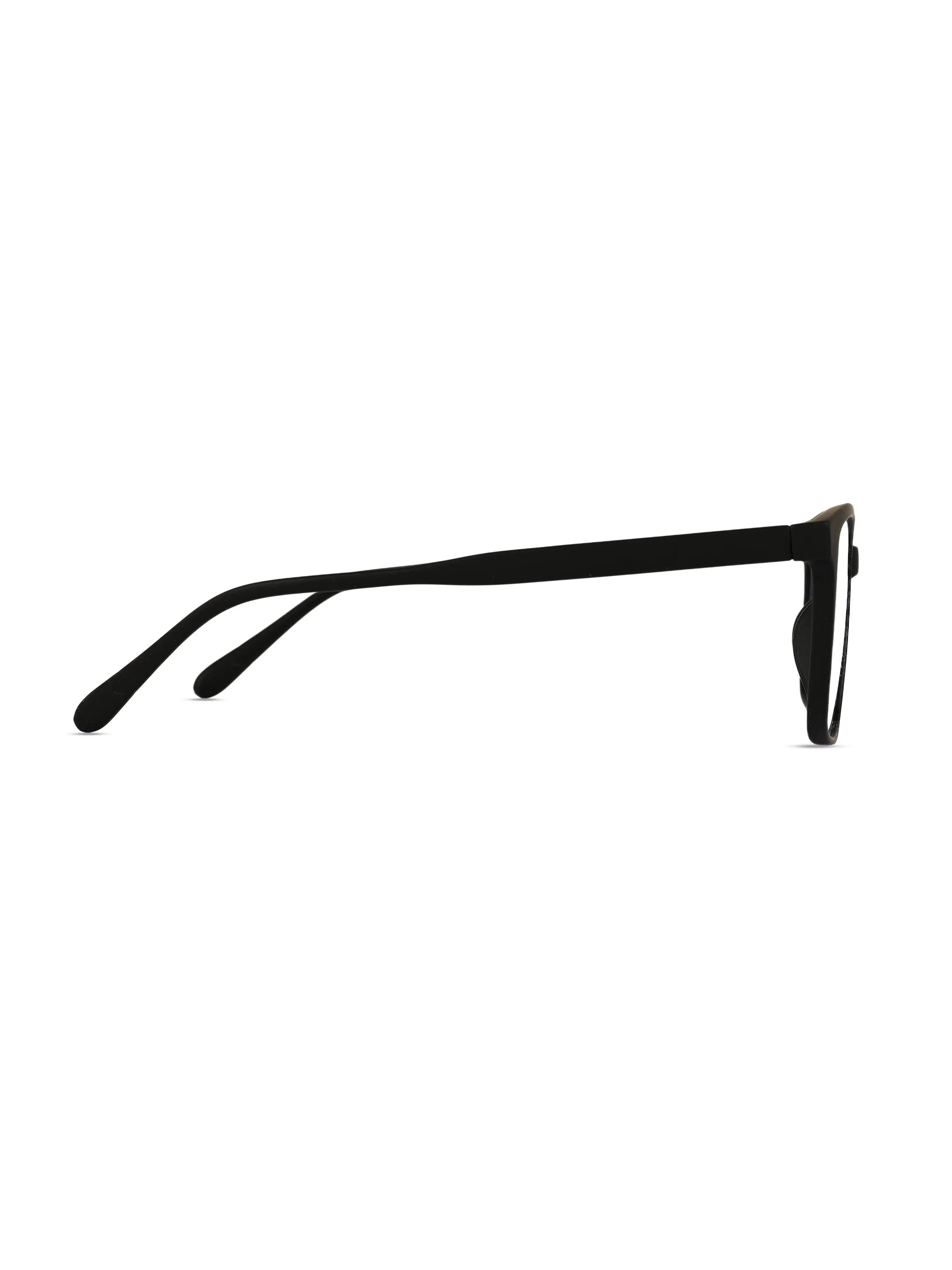 Focusly | Black Medium Full Rim RECTANGLE Computer Glasses for Men & Women [Blue Block]