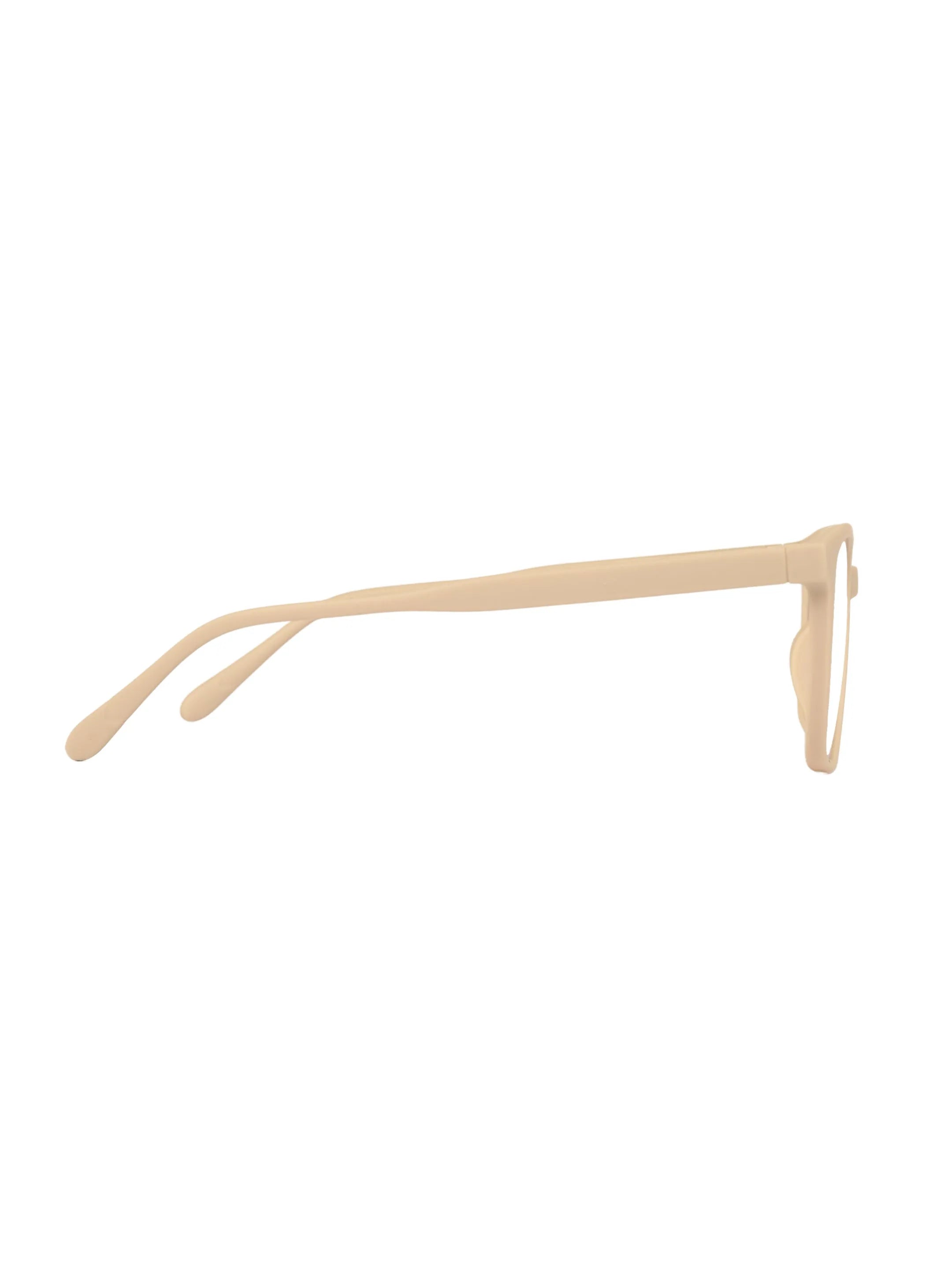 Focusly | Cream Medium Full Rim RECTANGLE Computer Glasses for Men & Women [Blue Block]