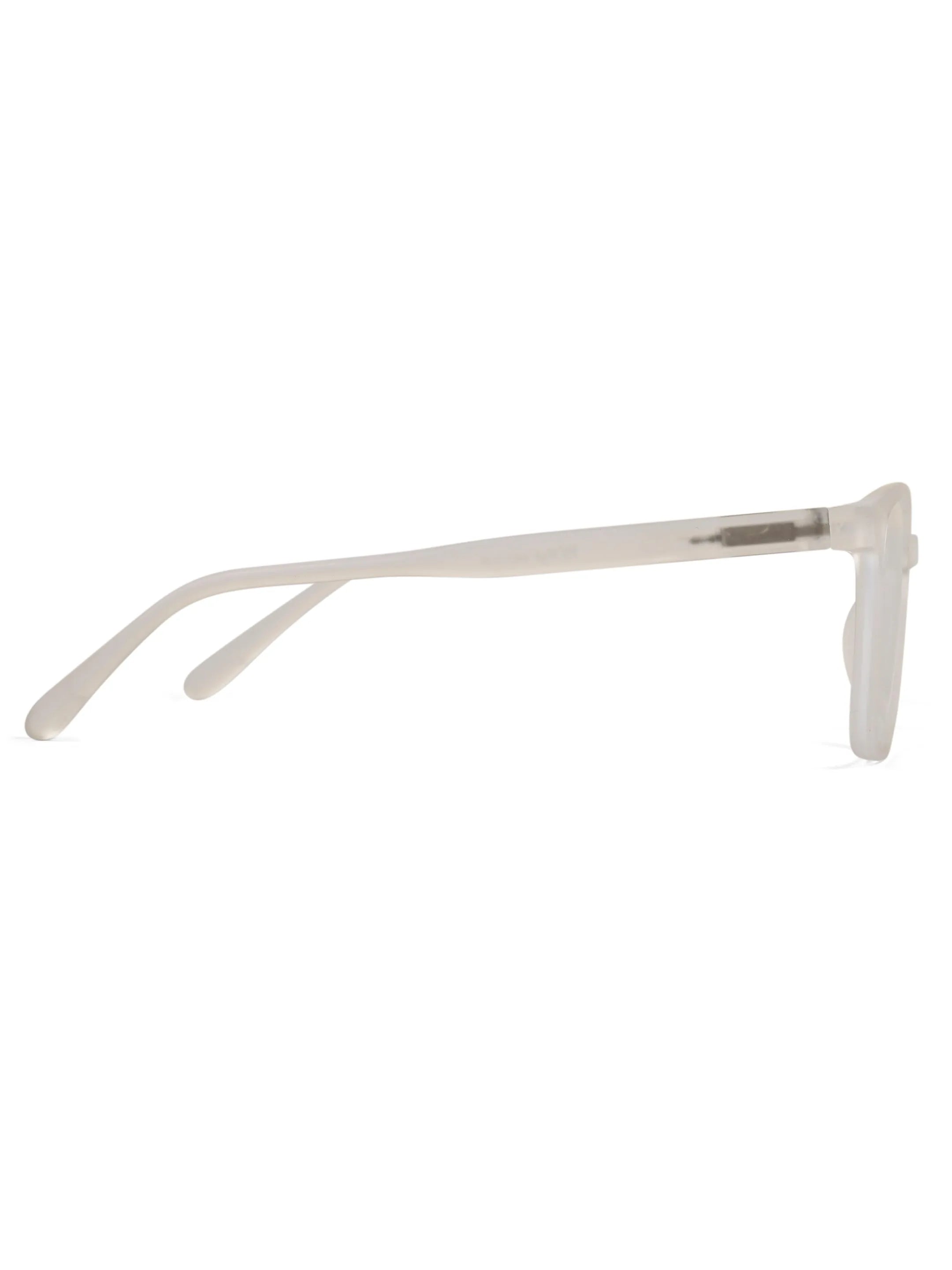 Focusly | Transparent Medium Full Rim RECTANGLE Computer Glasses for Men & Women [Blue Block]