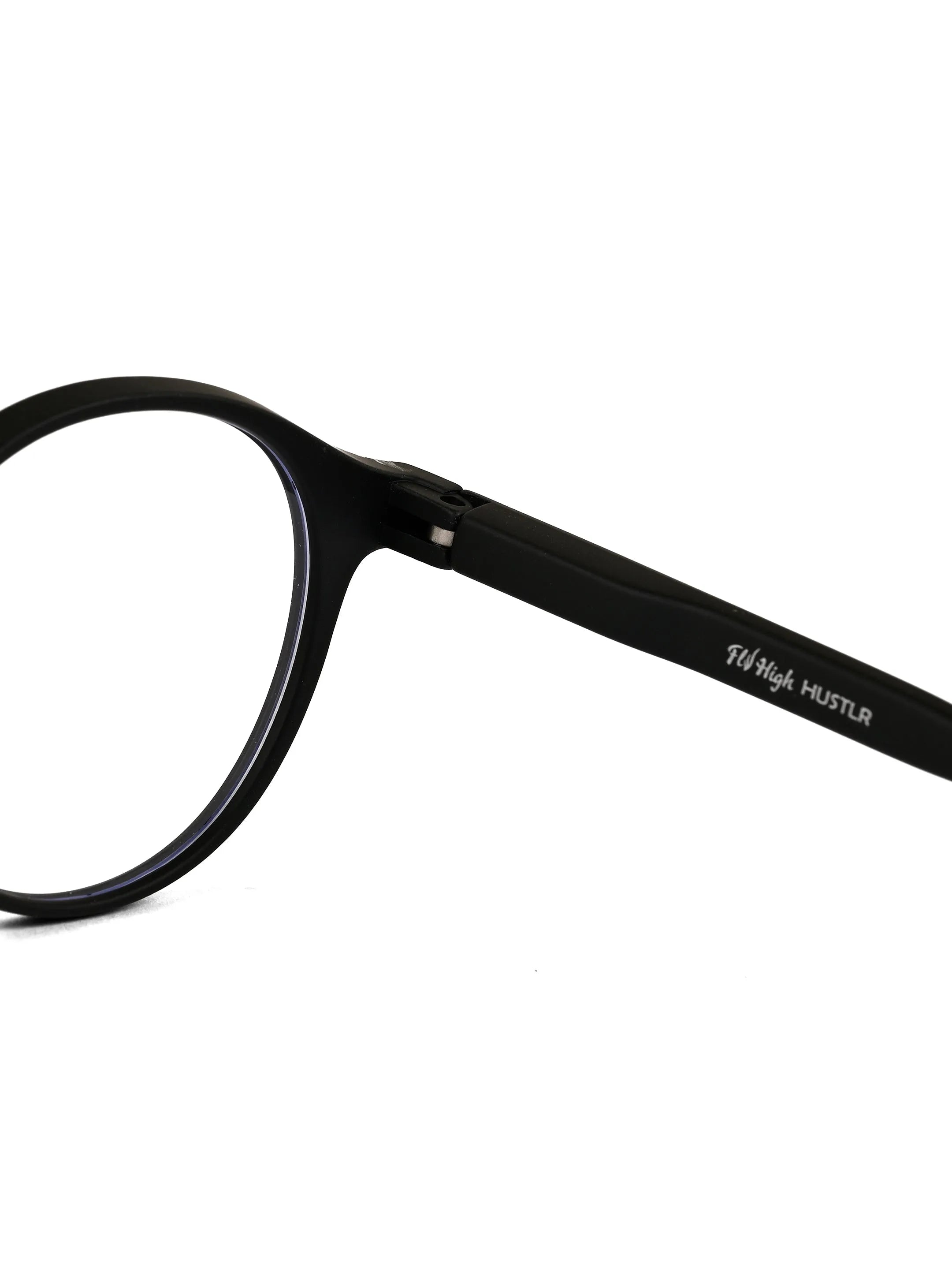 BluShield | Black Medium Full Rim CIRCLE Computer Glasses for Men & Women [Blue Block]