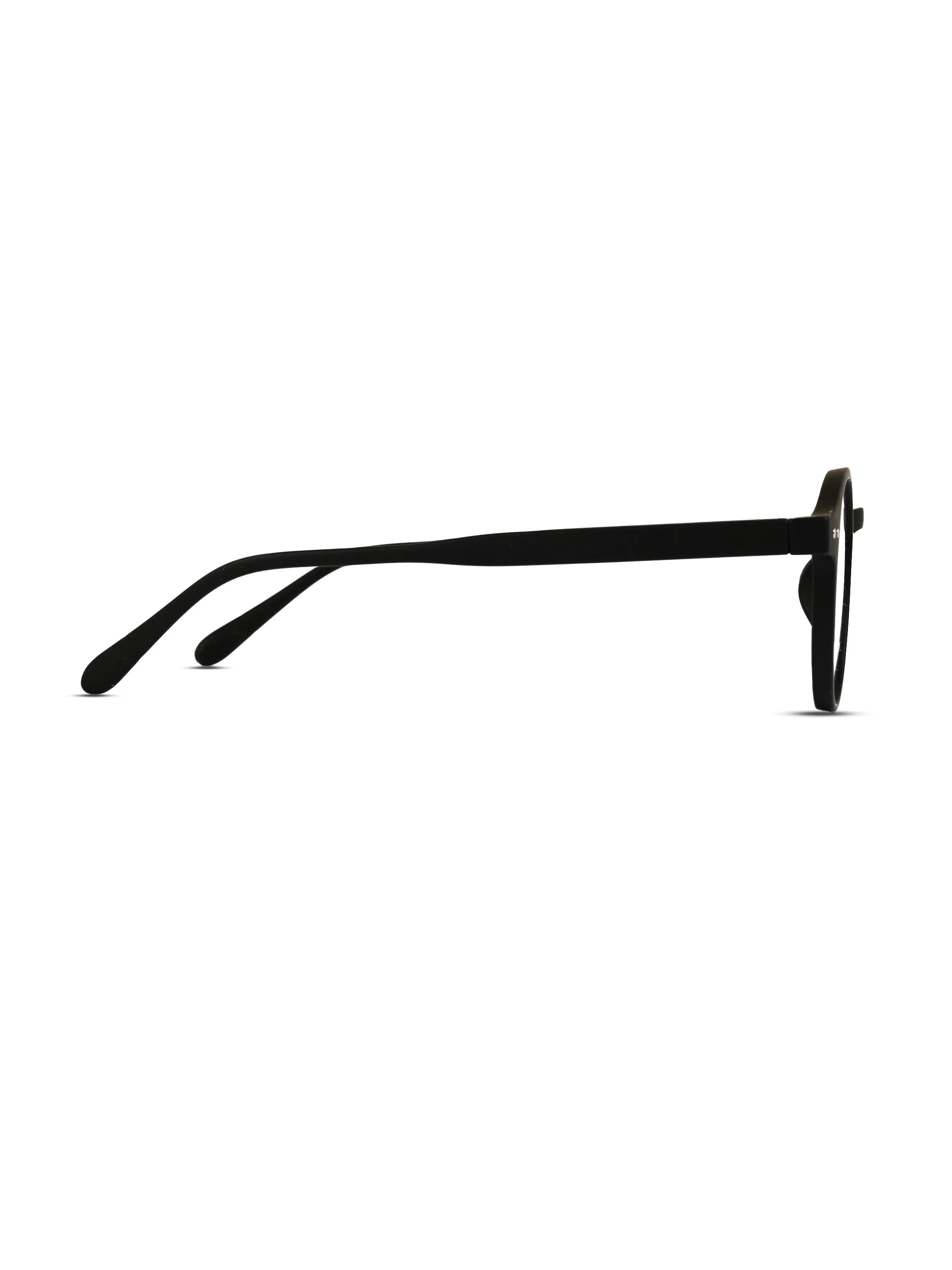 BluShield | Black Medium Full Rim CIRCLE Computer Glasses for Men & Women [Blue Block]