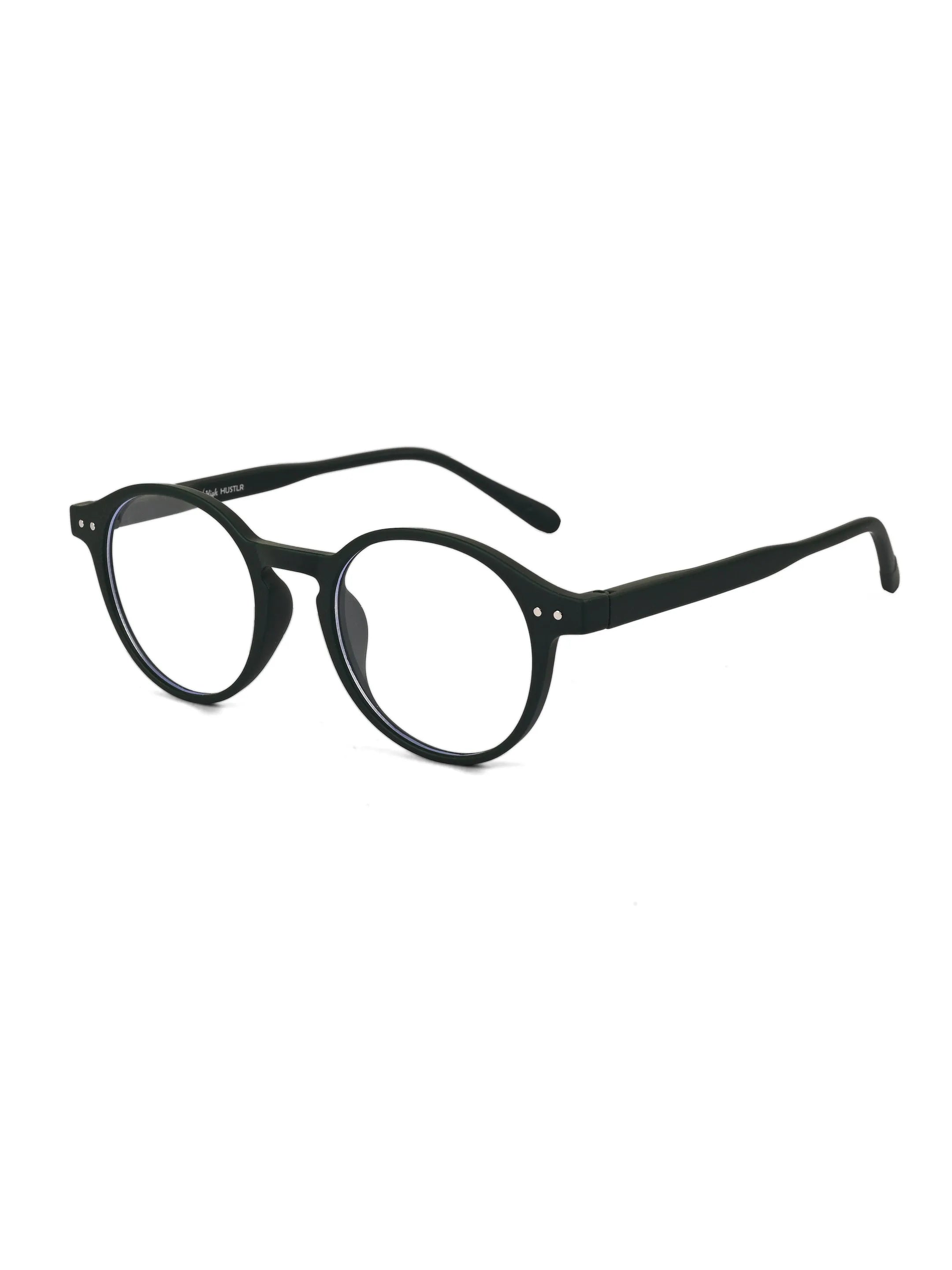 BluShield | Green Medium Full Rim CIRCLE Computer Glasses for Men & Women [Blue Block]