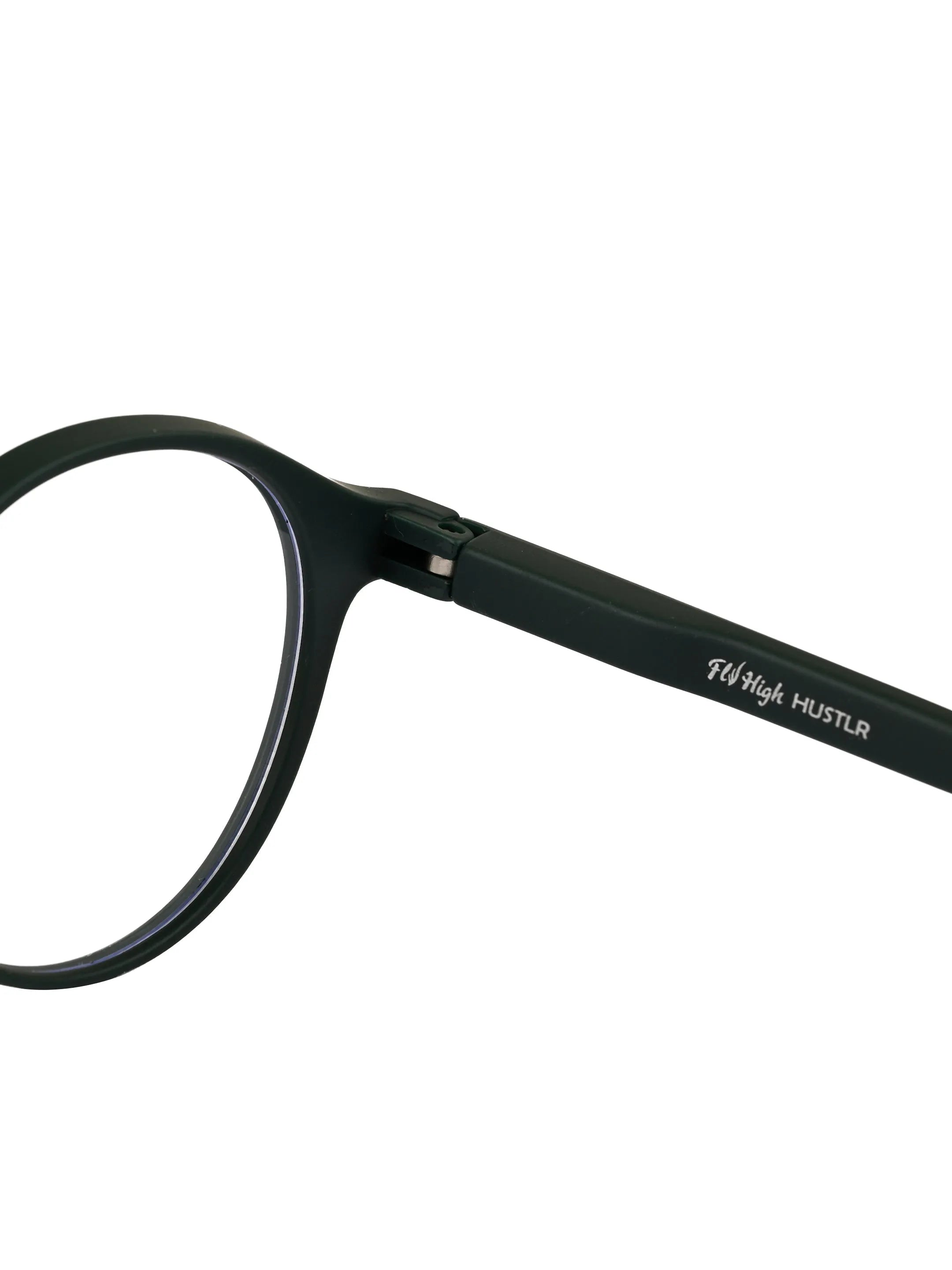 BluShield | Green Medium Full Rim CIRCLE Computer Glasses for Men & Women [Blue Block]