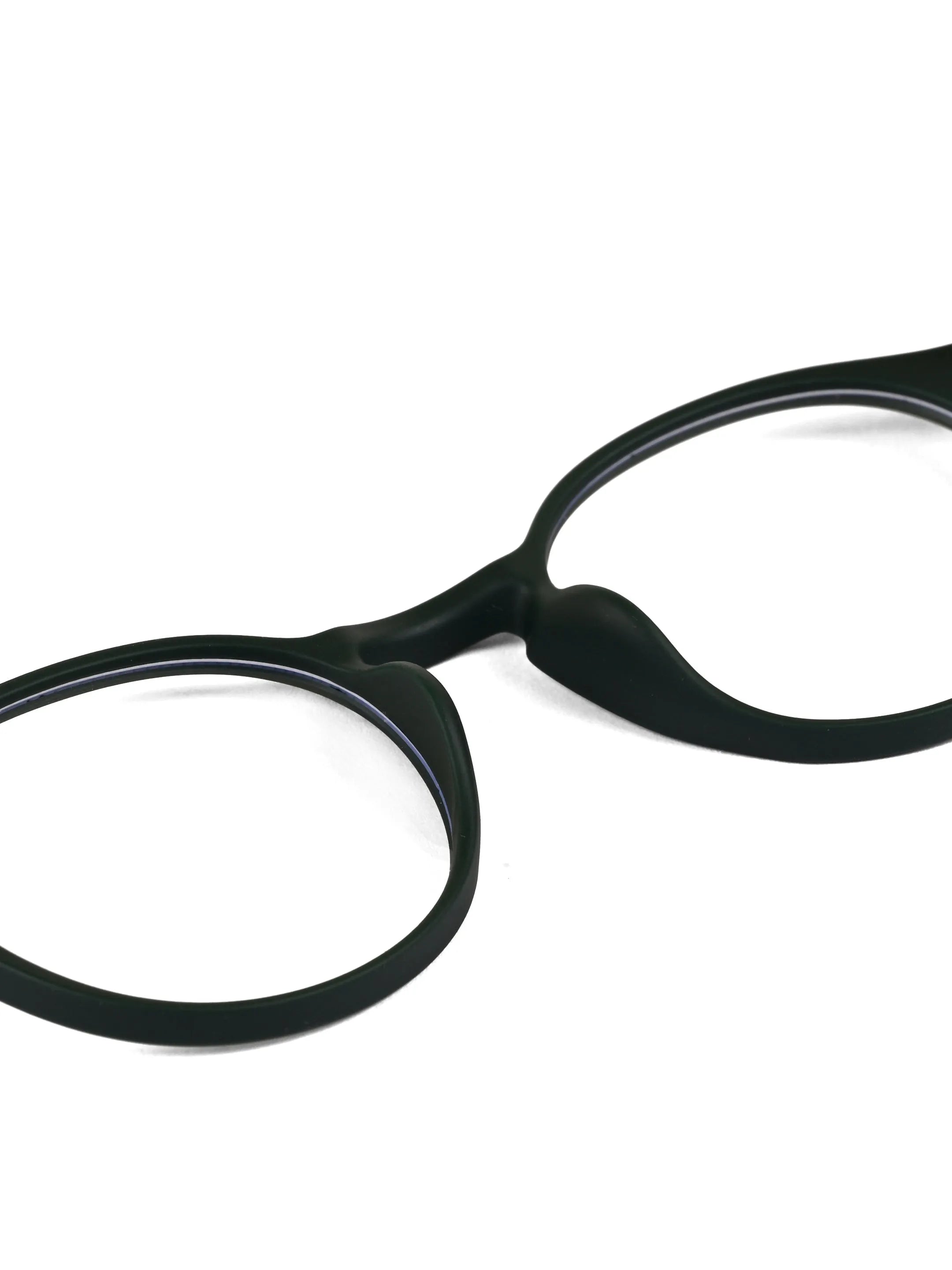 BluShield | Green Medium Full Rim CIRCLE Computer Glasses for Men & Women [Blue Block]