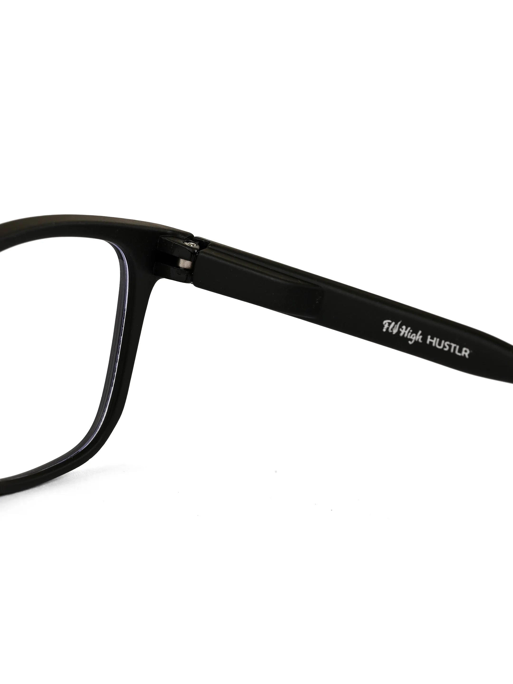 BluArmor | Black Medium Full Rim SQUARE Computer Glasses for Men & Women [Blue Block]