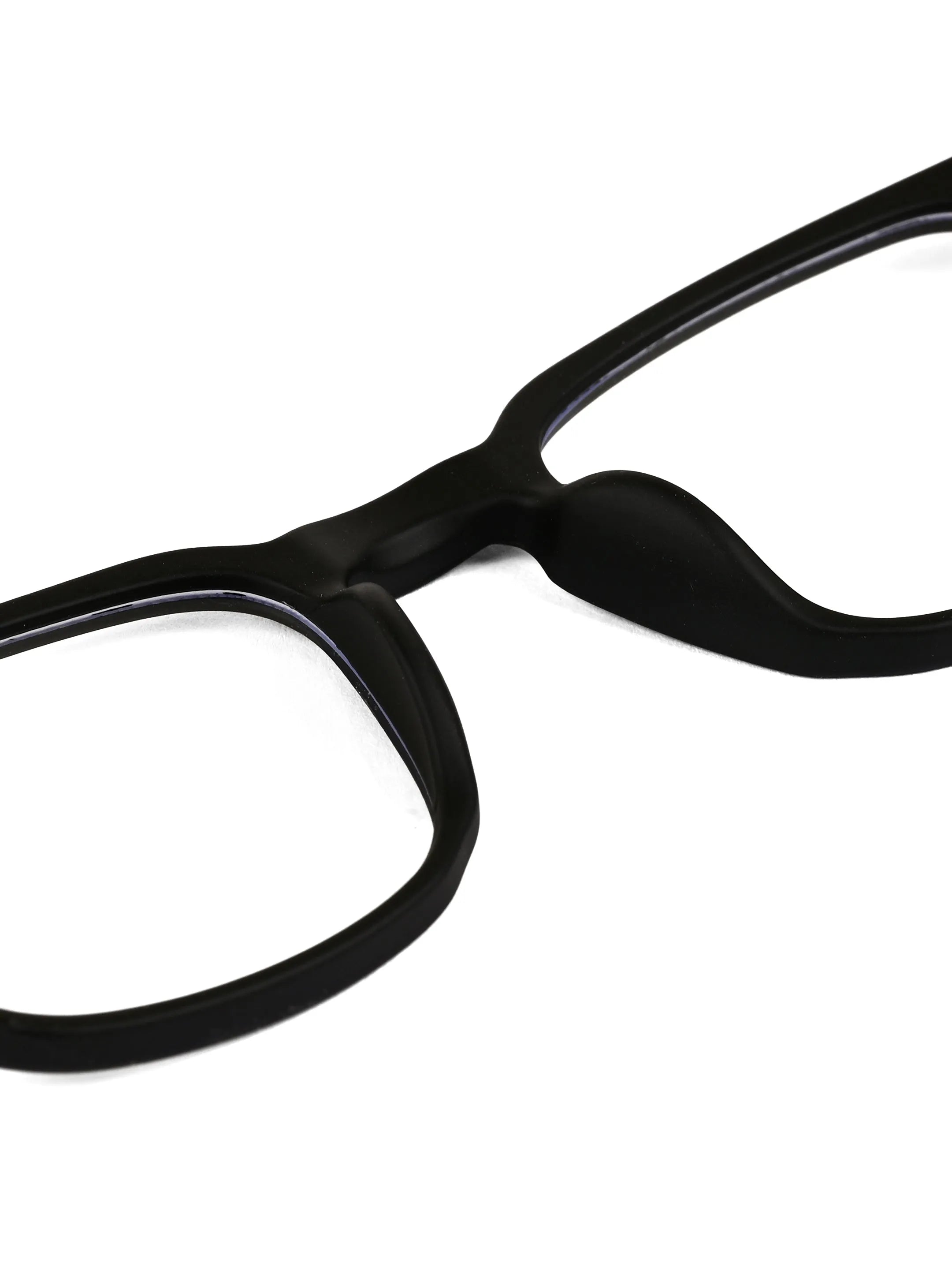 BluArmor | Black Medium Full Rim SQUARE Computer Glasses for Men & Women [Blue Block]