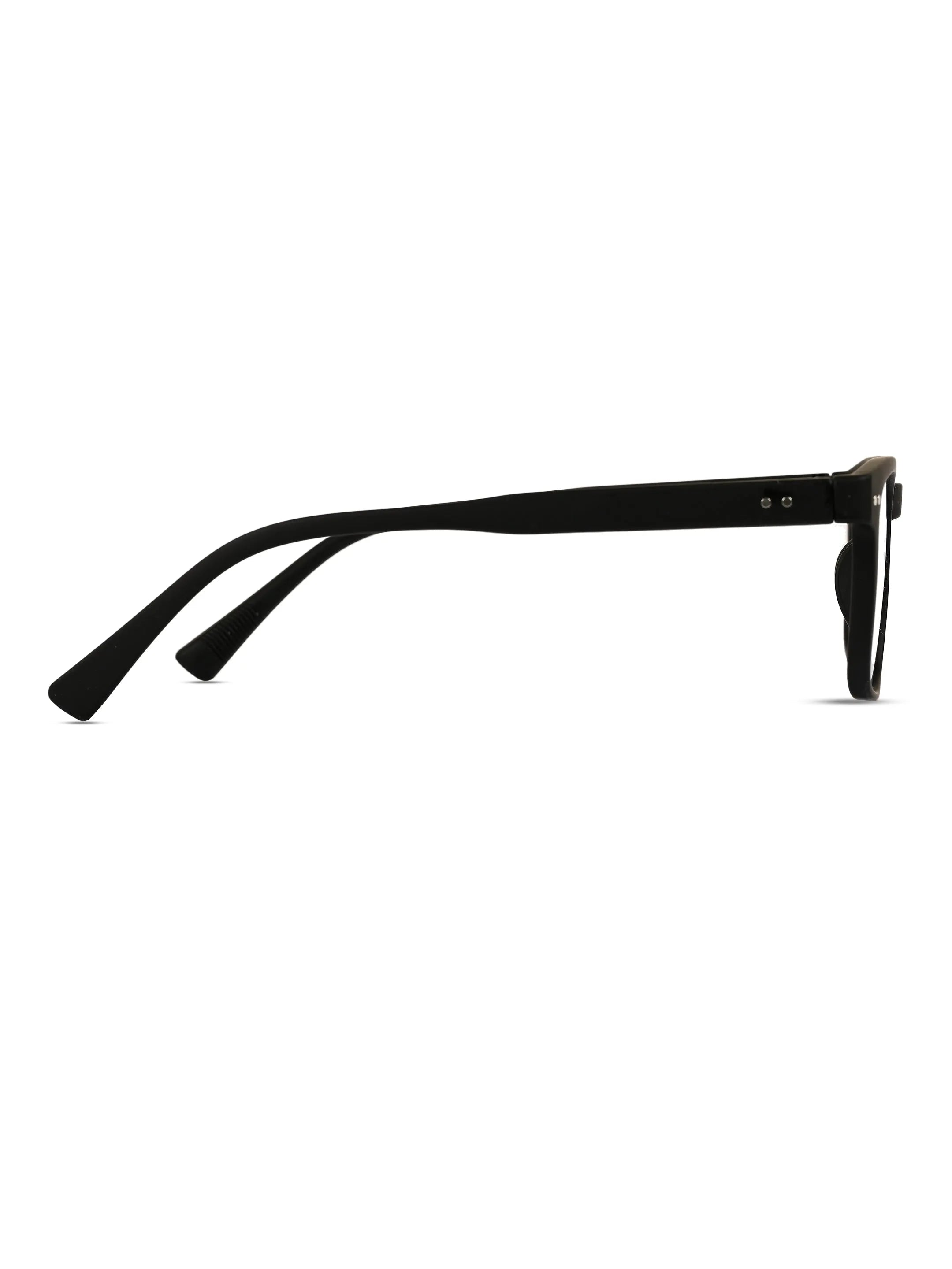 BluArmor | Black Medium Full Rim SQUARE Computer Glasses for Men & Women [Blue Block]