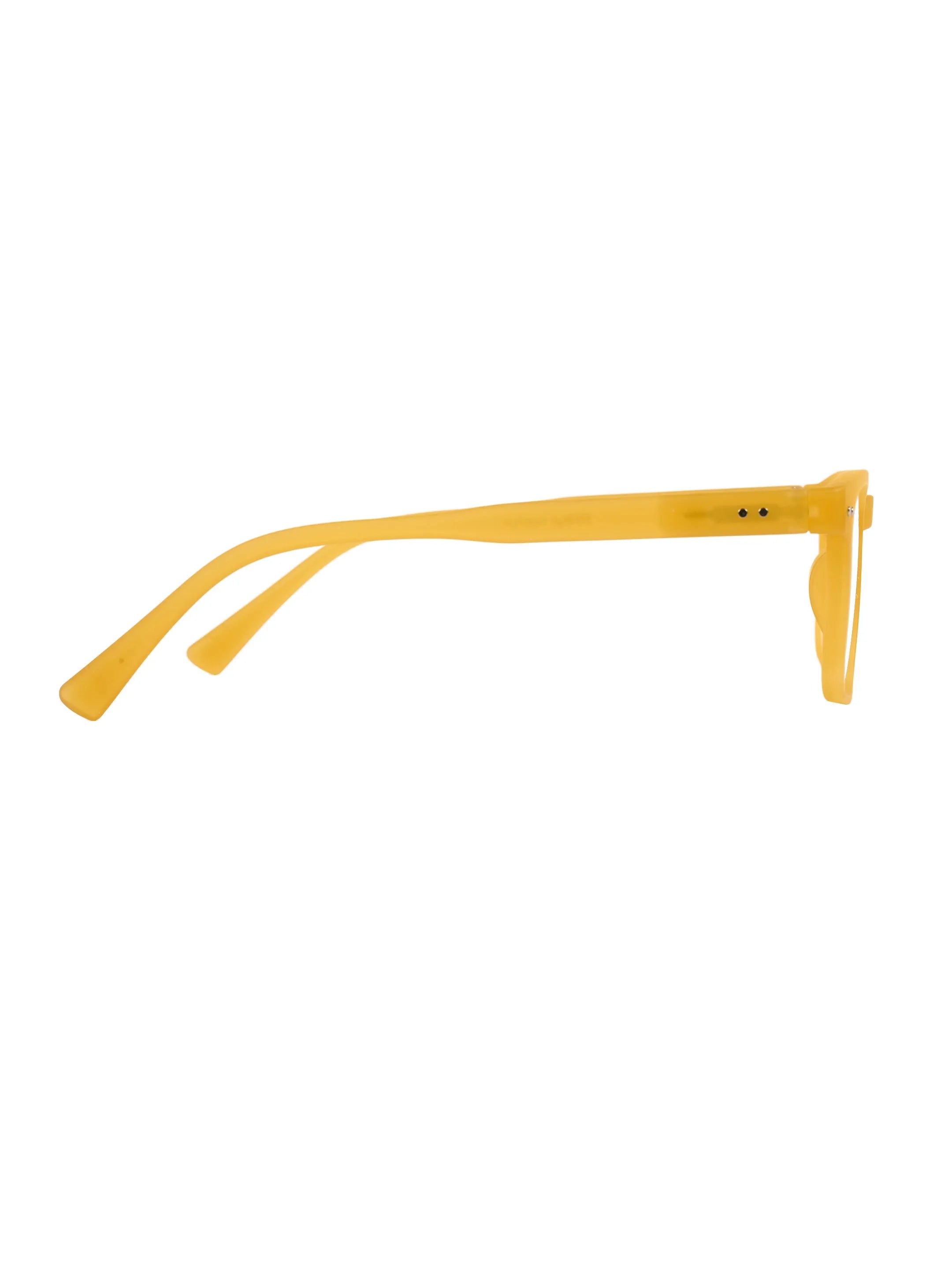 BluArmor | Transparent Orange Medium Full Rim SQUARE Computer Glasses for Men & Women [Blue Block]