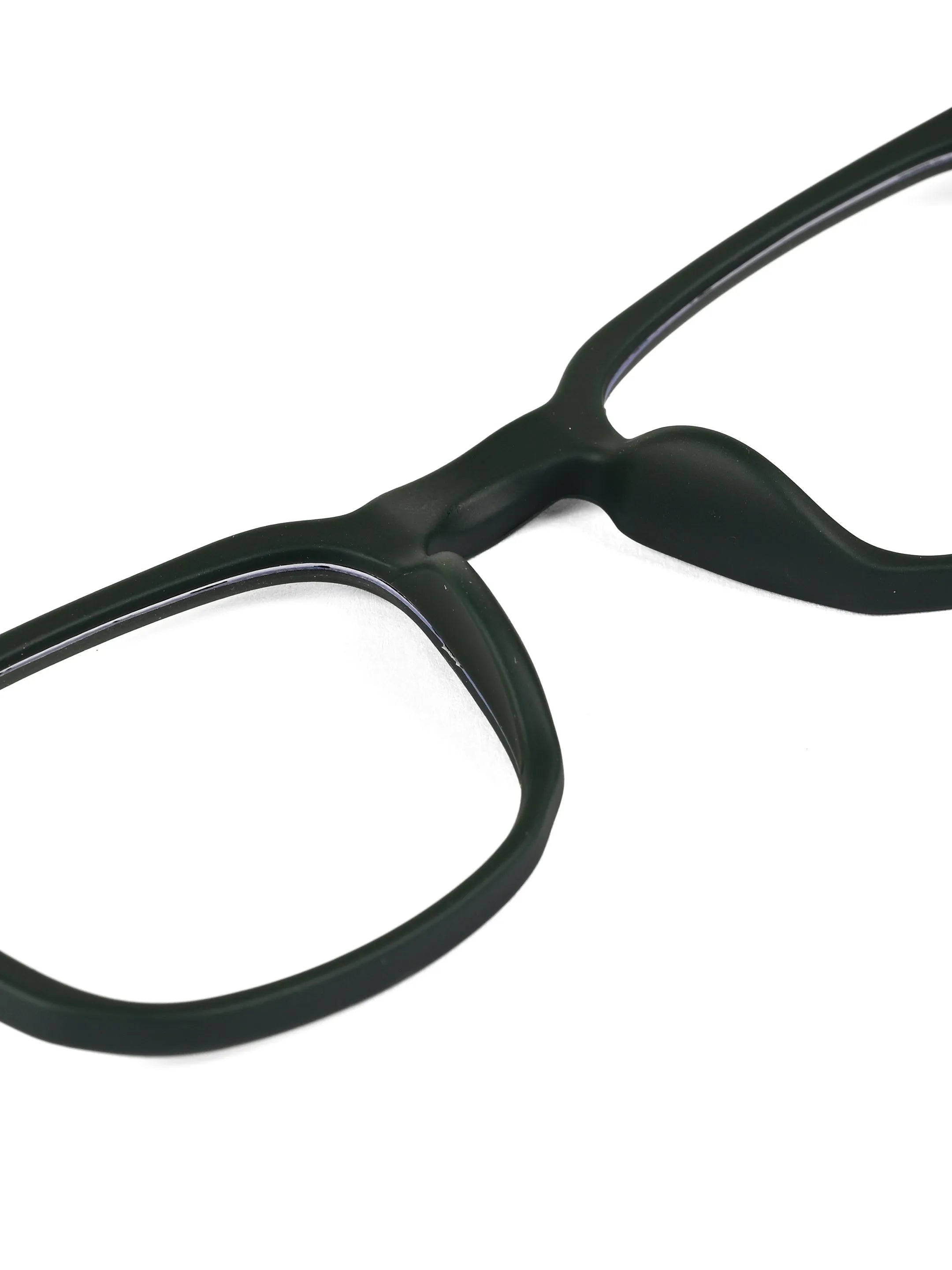 BluArmor | Green Medium Full Rim SQUARE Computer Glasses for Men & Women [Blue Block]