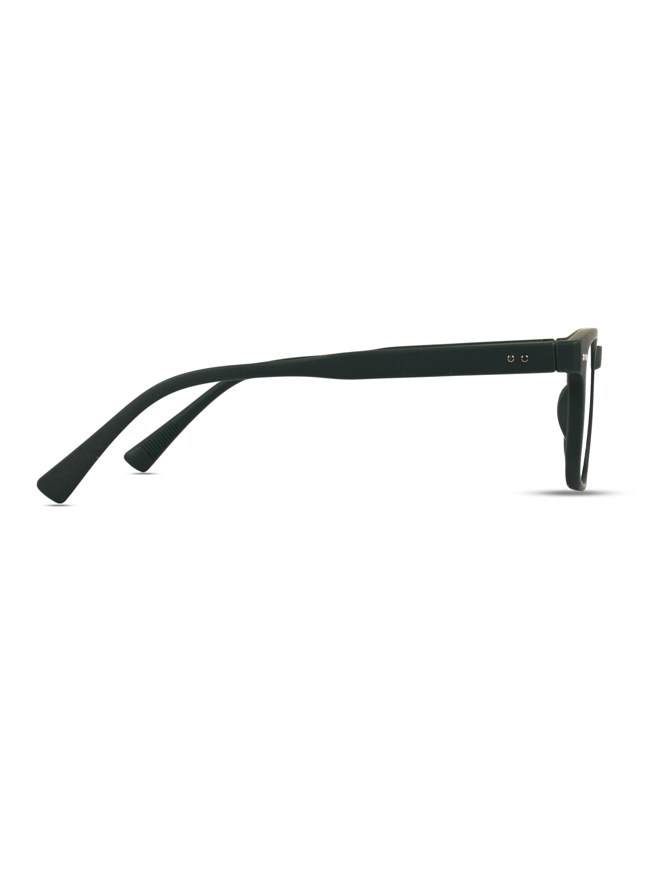 BluArmor | Green Medium Full Rim SQUARE Computer Glasses for Men & Women [Blue Block]