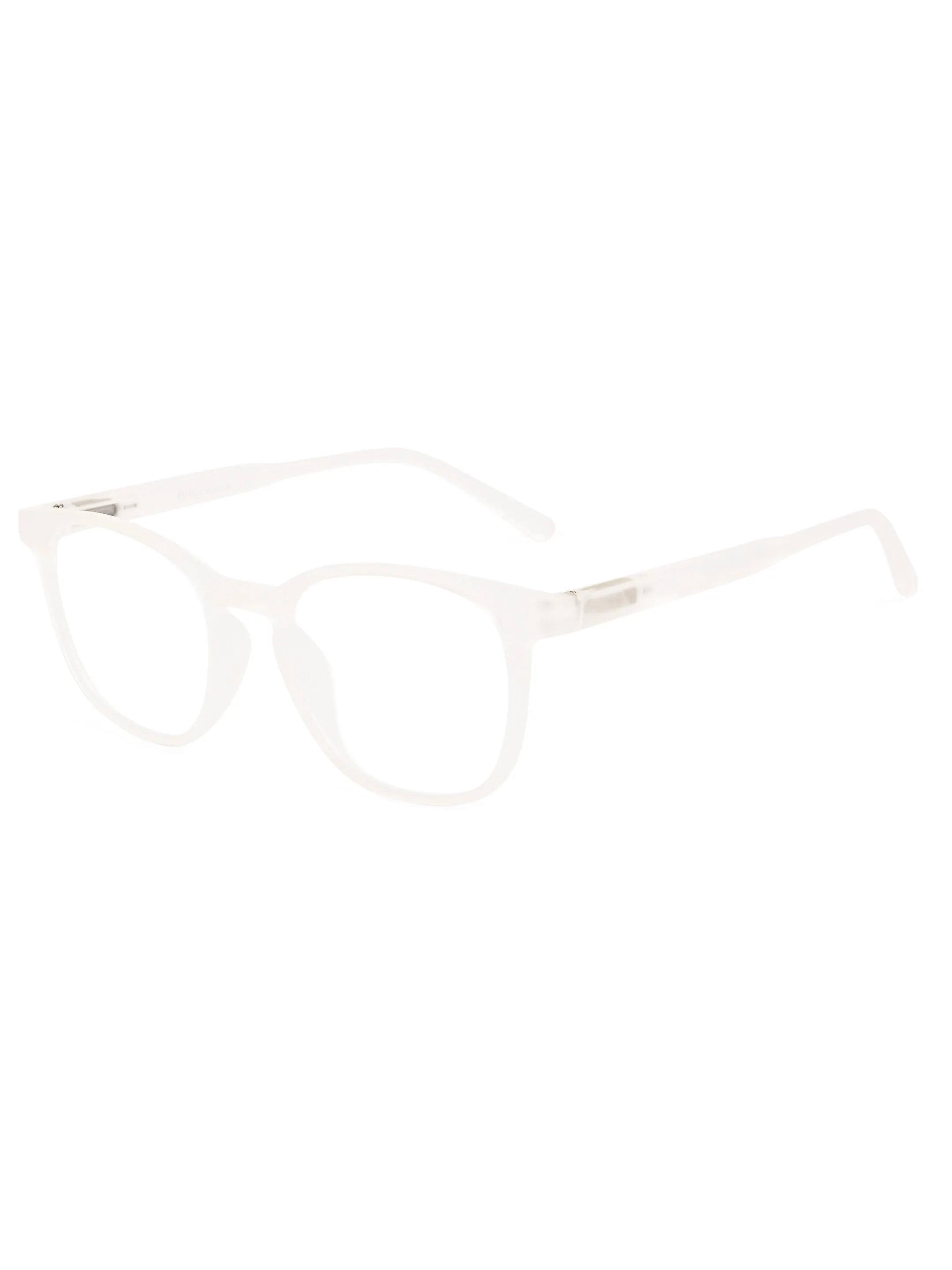 Clario | Transparent Medium Full Rim RECTANGLE Computer Glasses for Men & Women [Blue Block]
