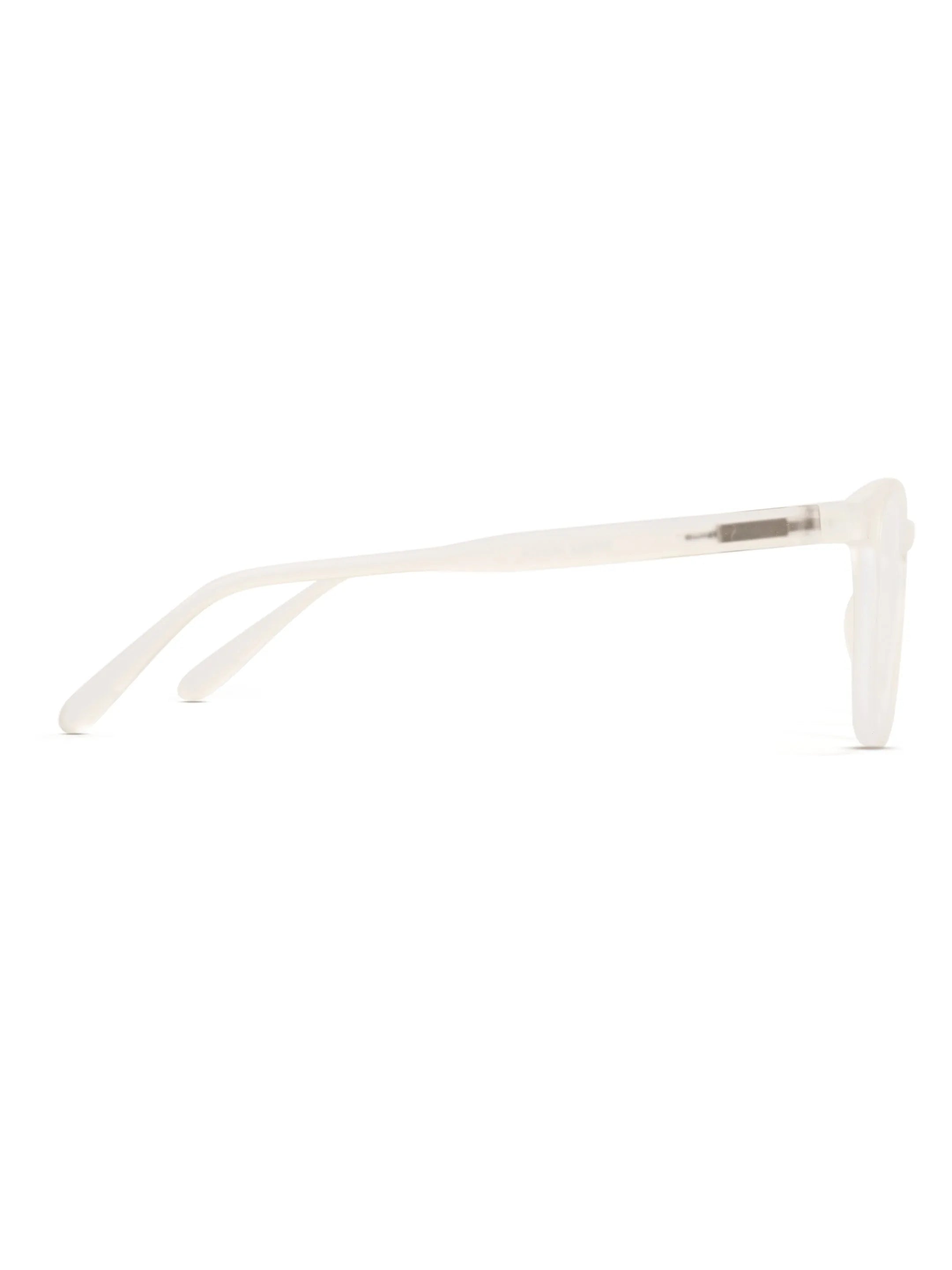 Clario | Transparent Medium Full Rim RECTANGLE Computer Glasses for Men & Women [Blue Block]