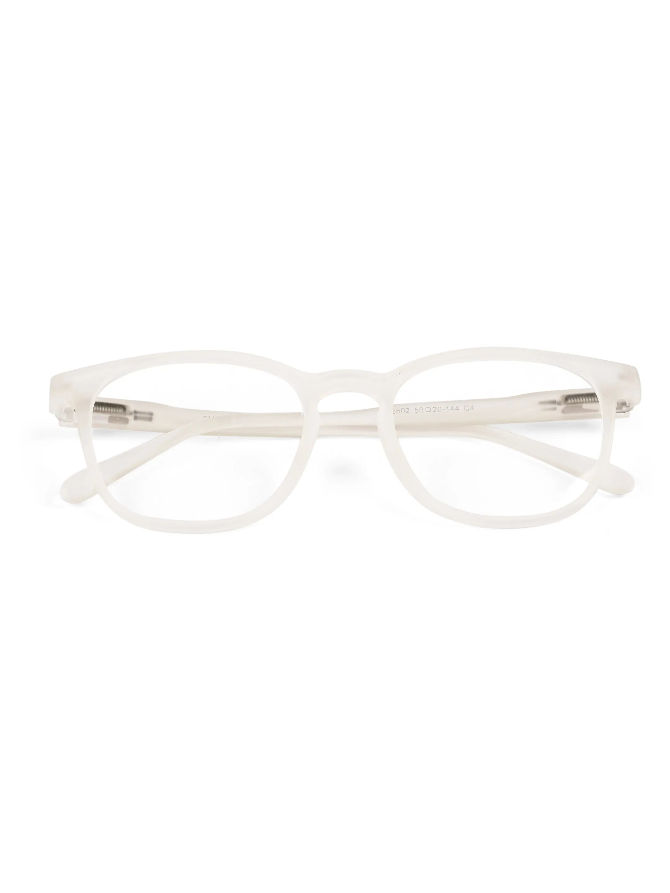 Clario | Transparent Medium Full Rim RECTANGLE Computer Glasses for Men & Women [Blue Block]