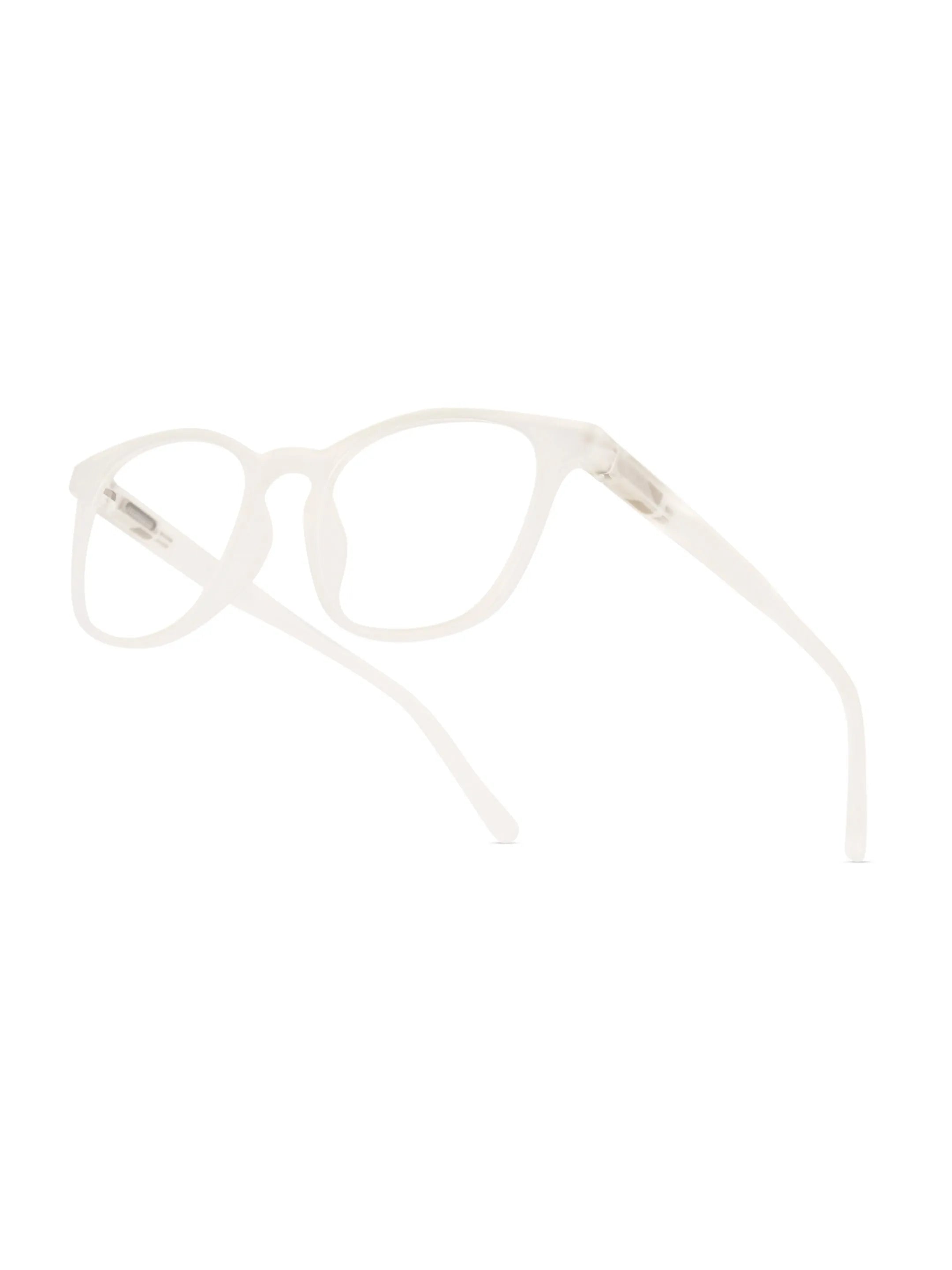 Clario | Transparent Medium Full Rim RECTANGLE Computer Glasses for Men & Women [Blue Block]