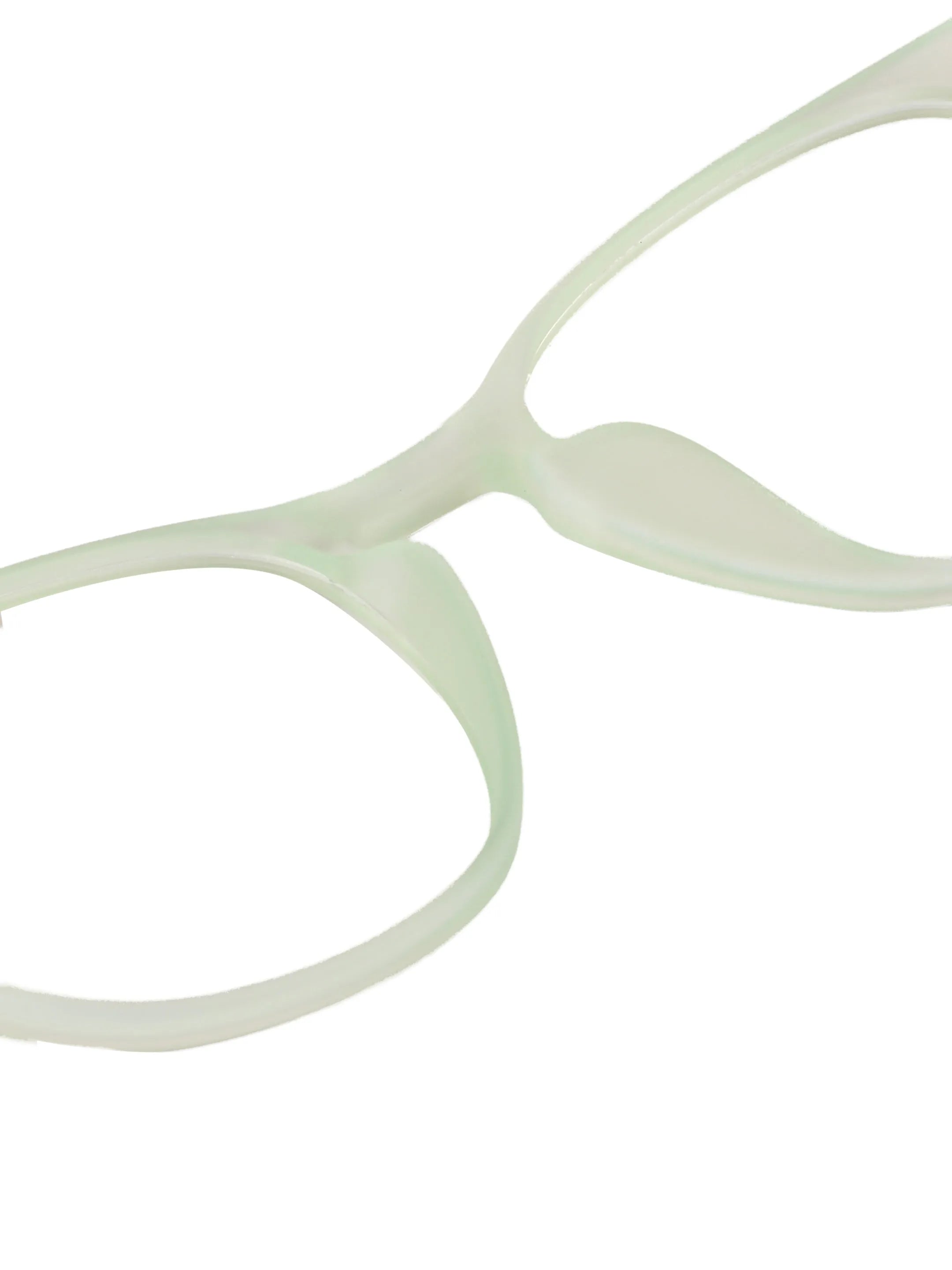 Clario | Transparent Light Green Medium Full Rim RECTANGLE Computer Glasses for Men & Women [Blue Block]