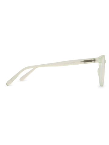 Clario | Transparent Light Green Medium Full Rim RECTANGLE Computer Glasses for Men & Women [Blue Block]