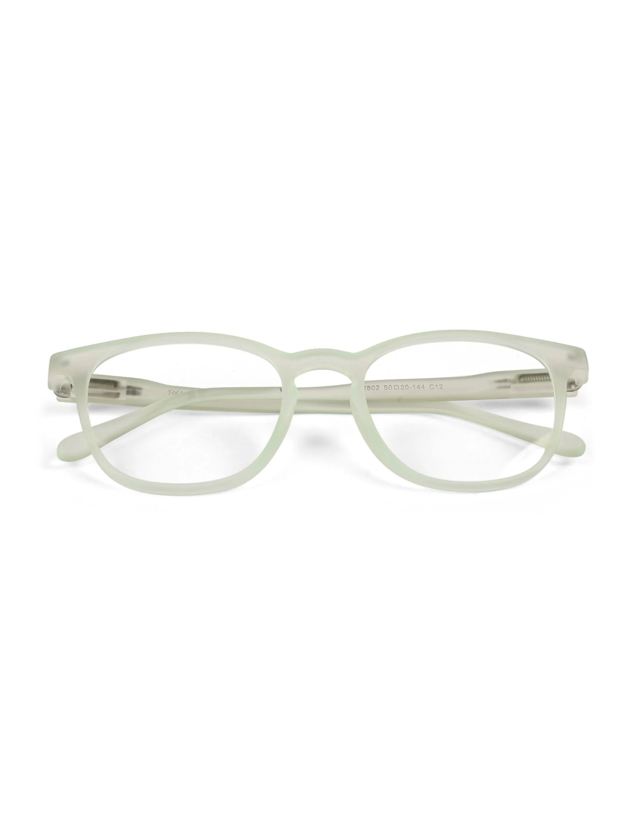 Clario | Transparent Light Green Medium Full Rim RECTANGLE Computer Glasses for Men & Women [Blue Block]