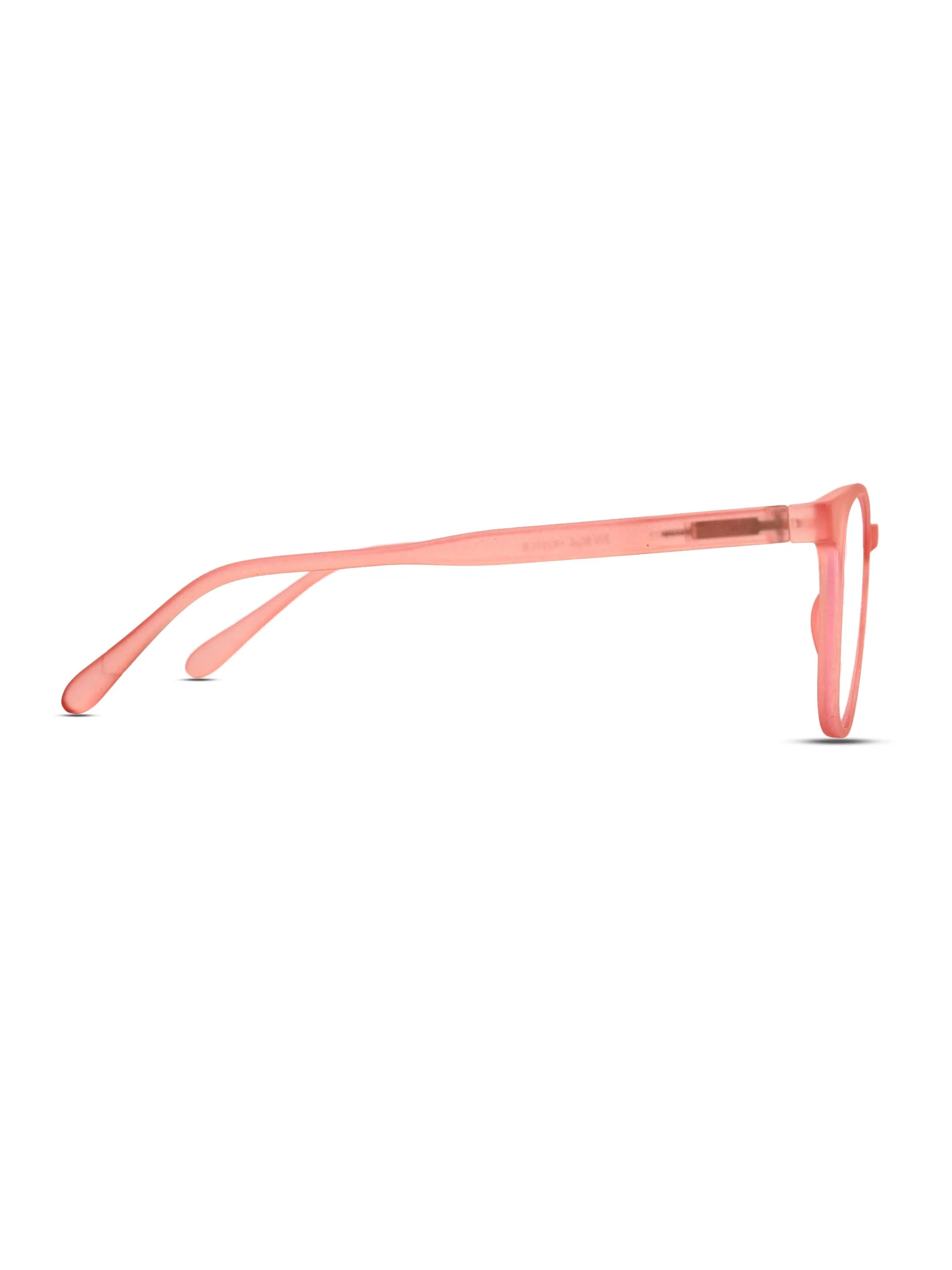 Clario | Transparent Red Medium Full Rim RECTANGLE Computer Glasses for Men & Women [Blue Block]