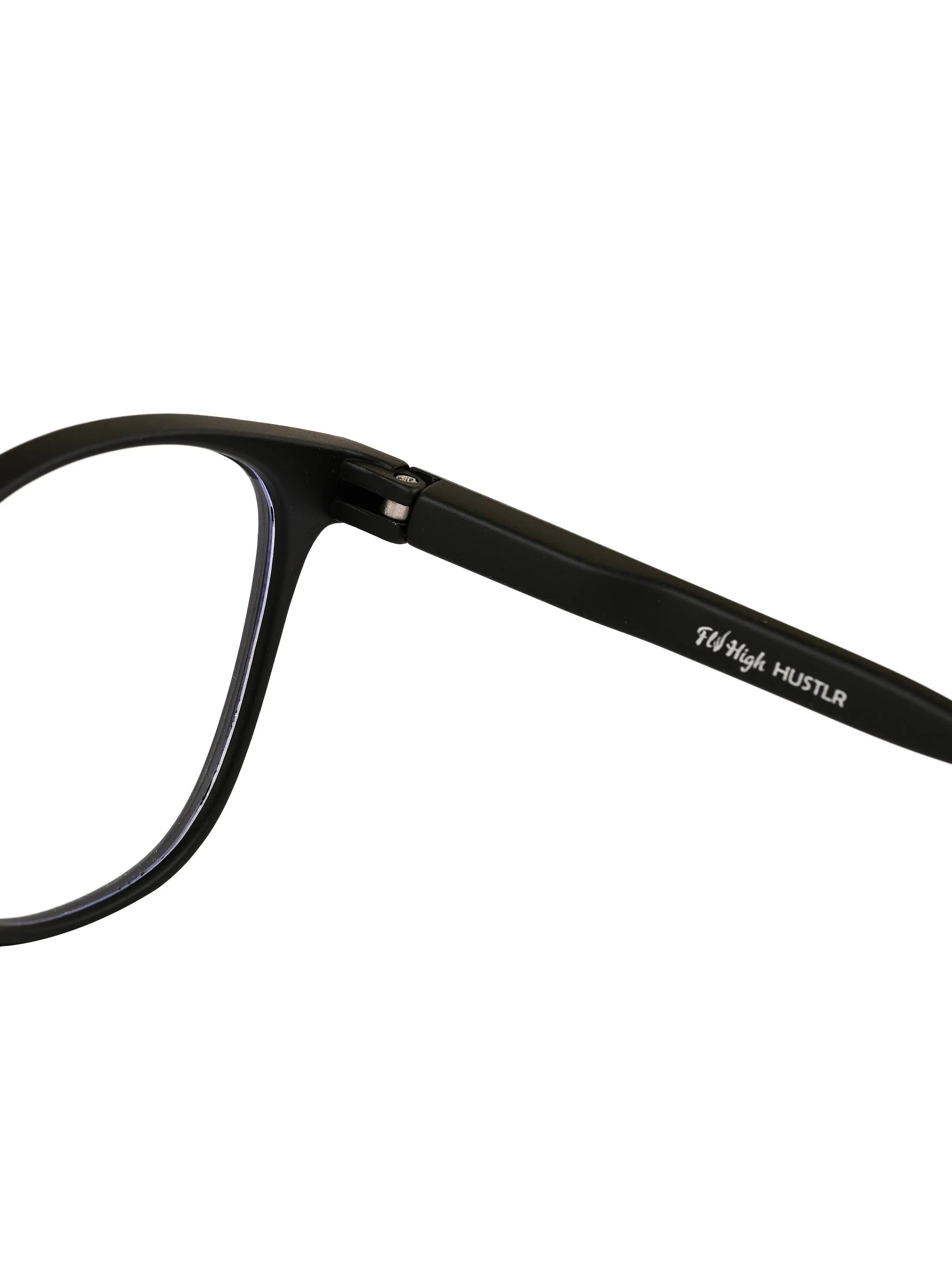 Clario | Black Medium Full Rim RECTANGLE Computer Glasses for Men & Women [Blue Block]
