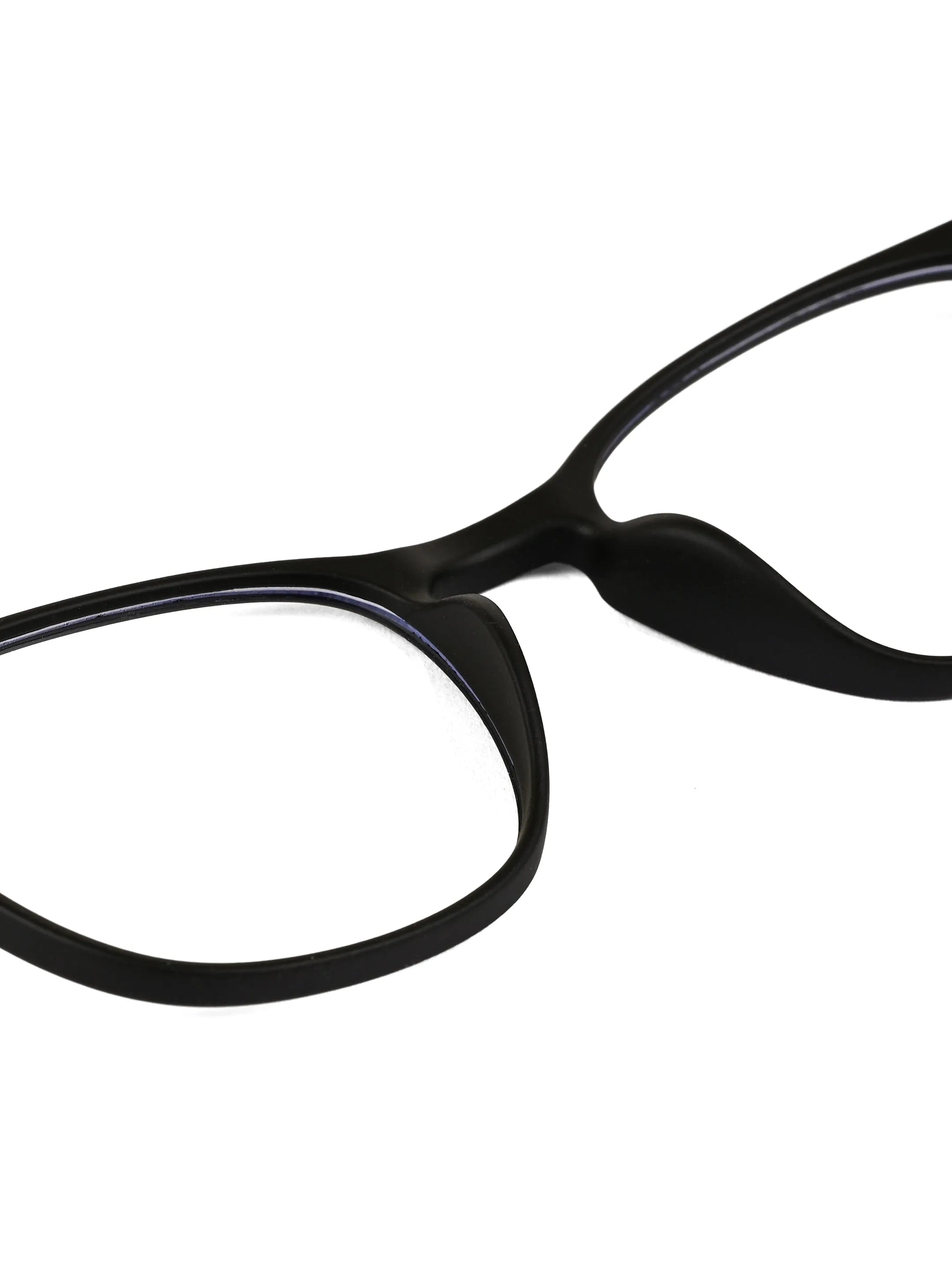 Clario | Black Medium Full Rim RECTANGLE Computer Glasses for Men & Women [Blue Block]
