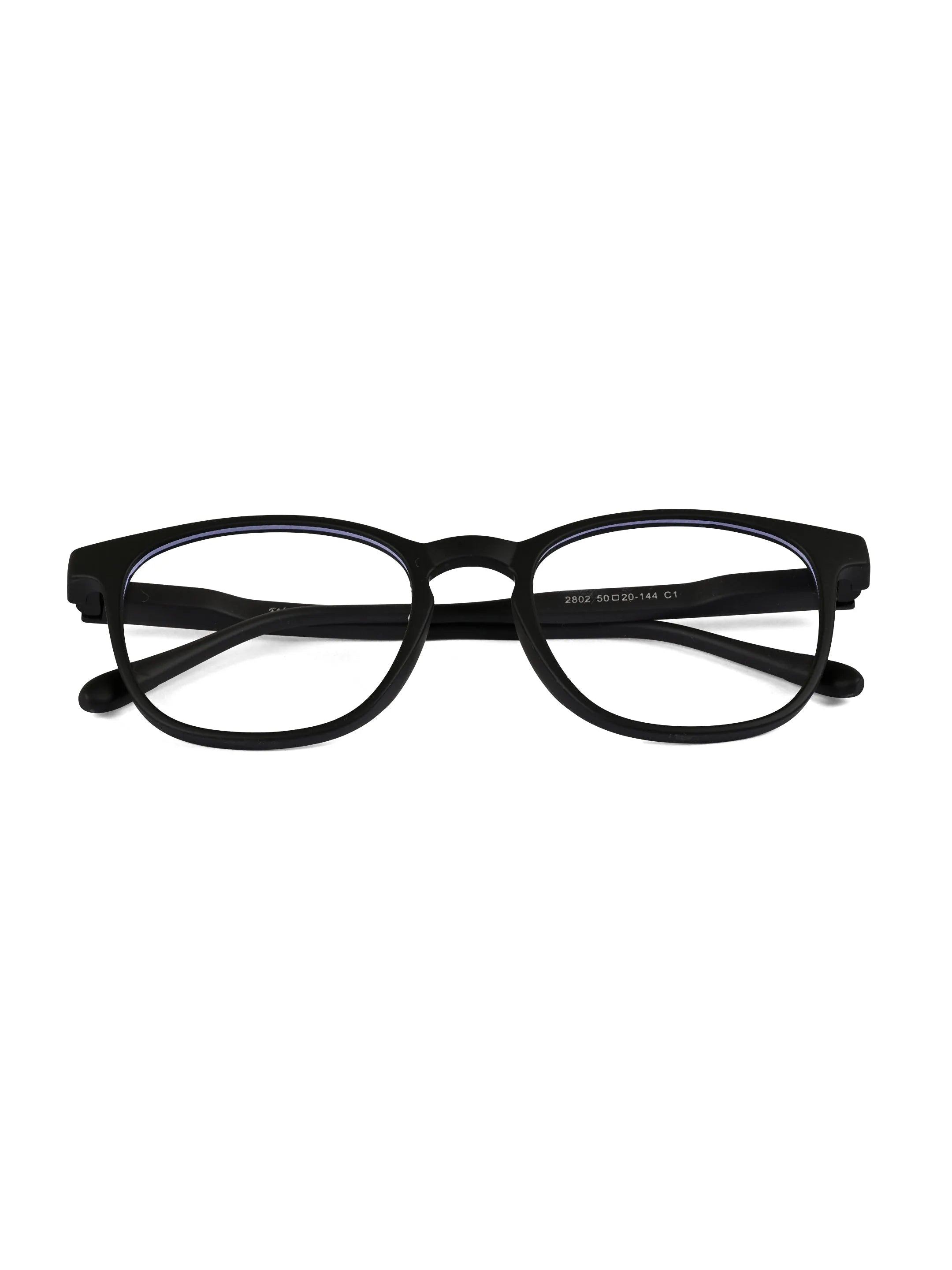 Clario | Black Medium Full Rim RECTANGLE Computer Glasses for Men & Women [Blue Block]