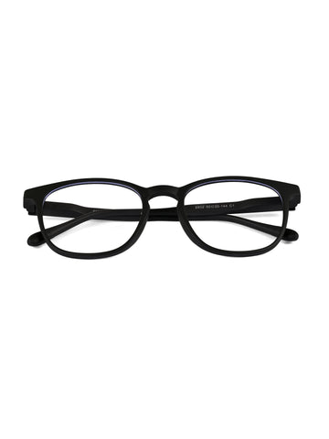 Clario | Black Medium Full Rim RECTANGLE Computer Glasses for Men & Women [Blue Block]
