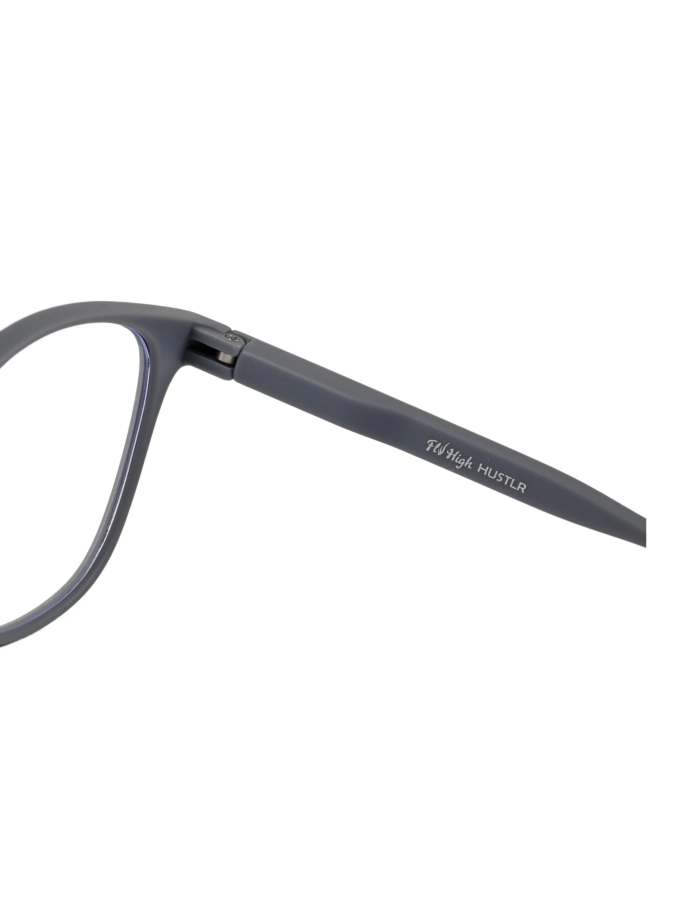Clario | Grey Medium Full Rim RECTANGLE Computer Glasses for Men & Women [Blue Block]
