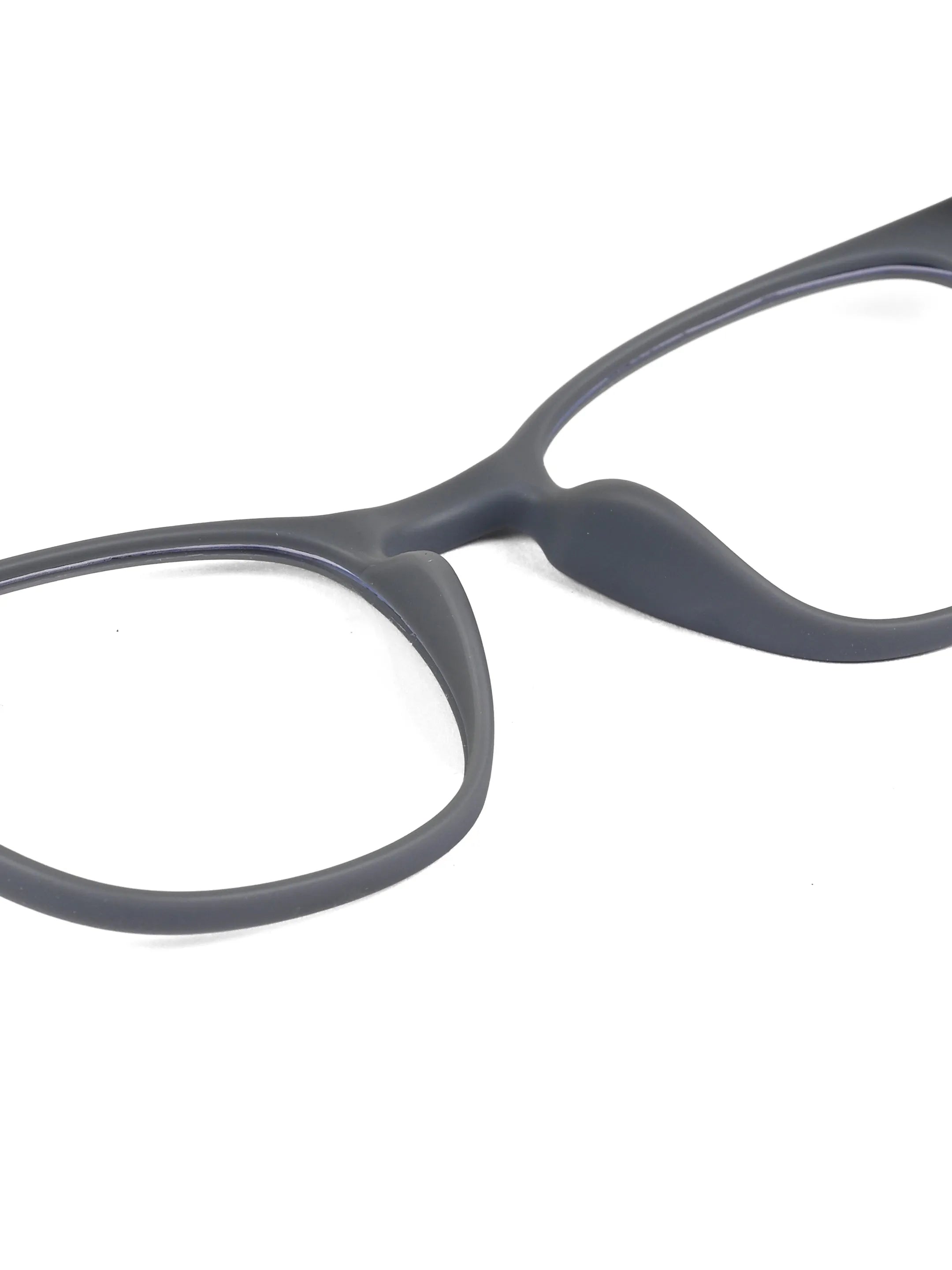 Clario | Grey Medium Full Rim RECTANGLE Computer Glasses for Men & Women [Blue Block]