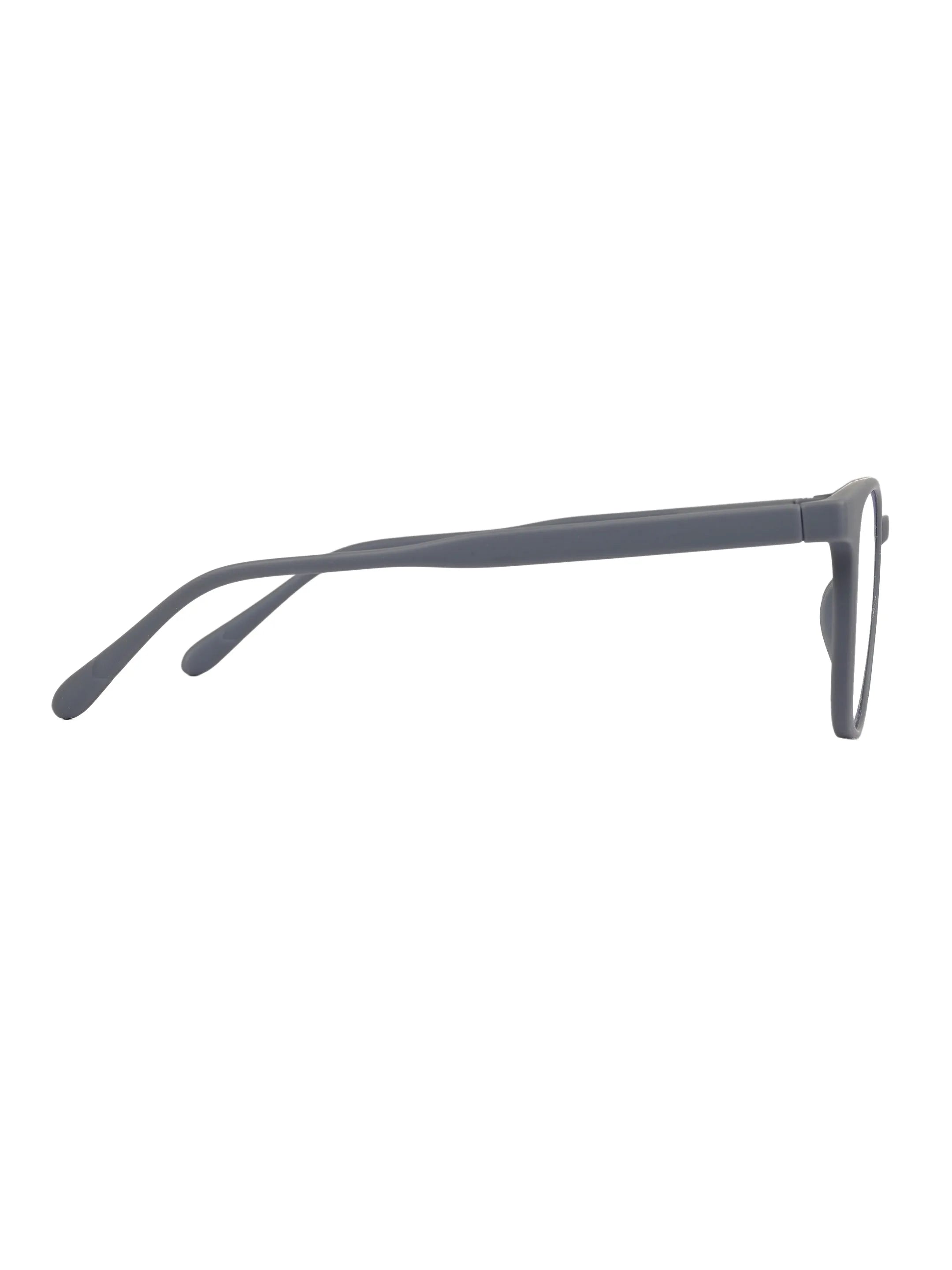 Clario | Grey Medium Full Rim RECTANGLE Computer Glasses for Men & Women [Blue Block]