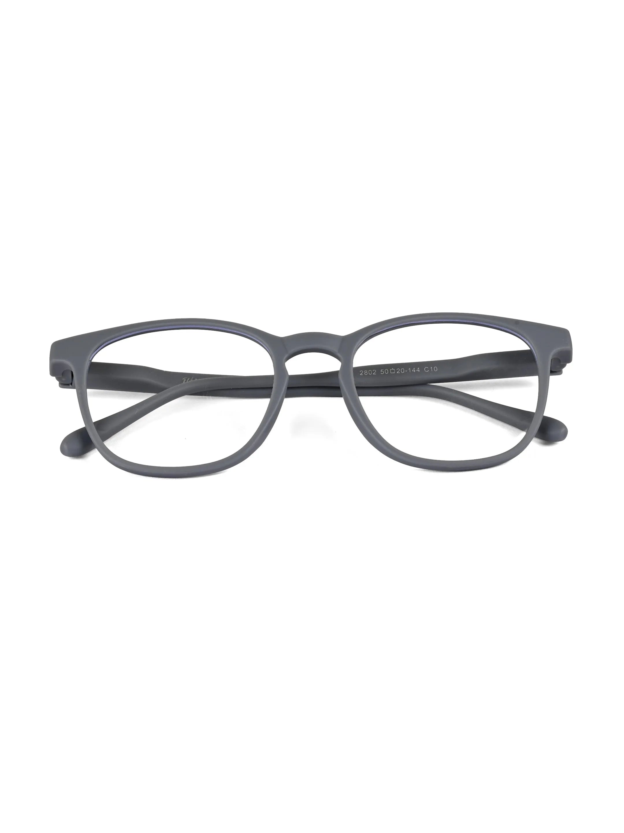 Clario | Grey Medium Full Rim RECTANGLE Computer Glasses for Men & Women [Blue Block]