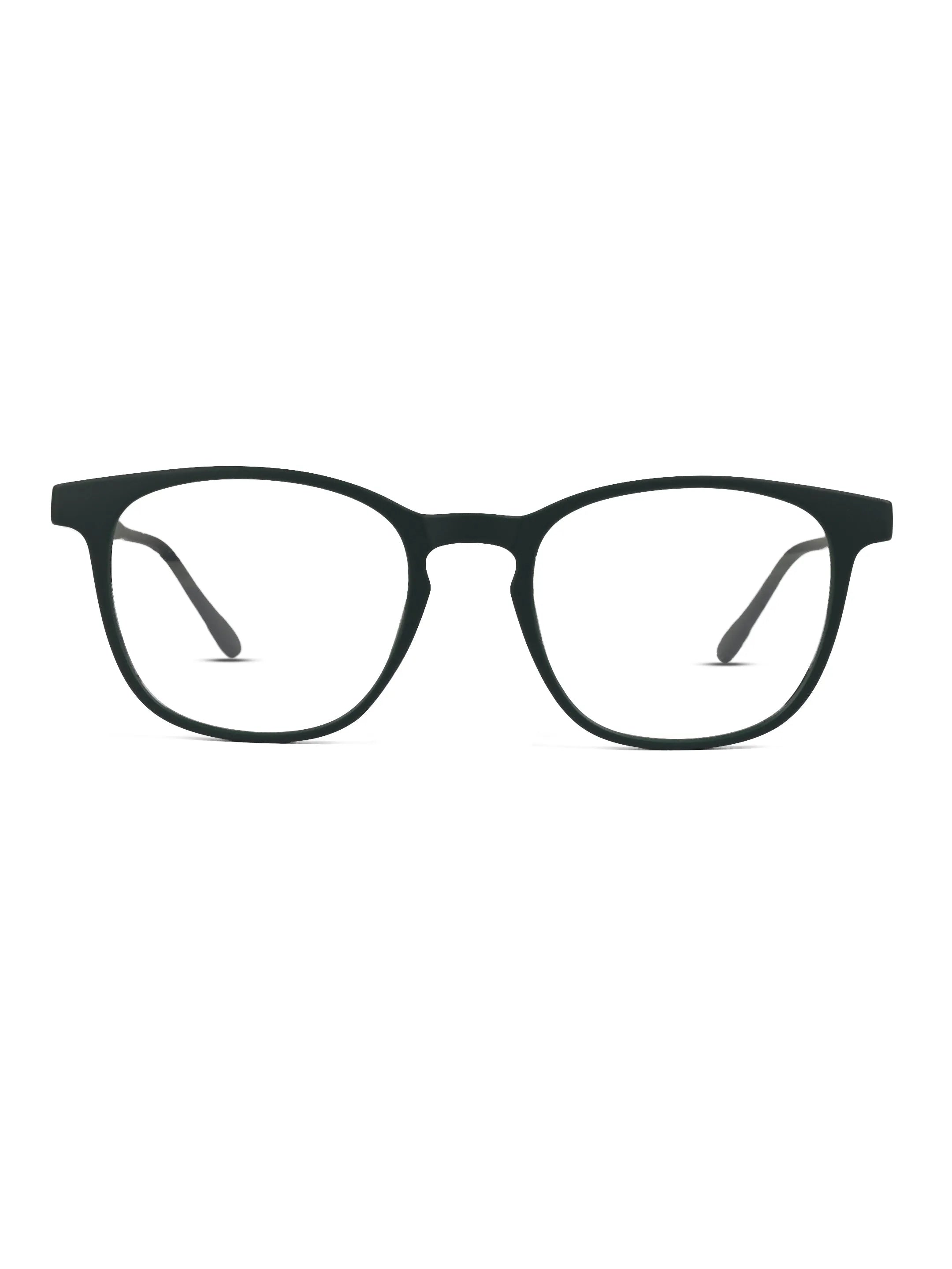 Clario | Green Medium Full Rim RECTANGLE Computer Glasses for Men & Women [Blue Block]