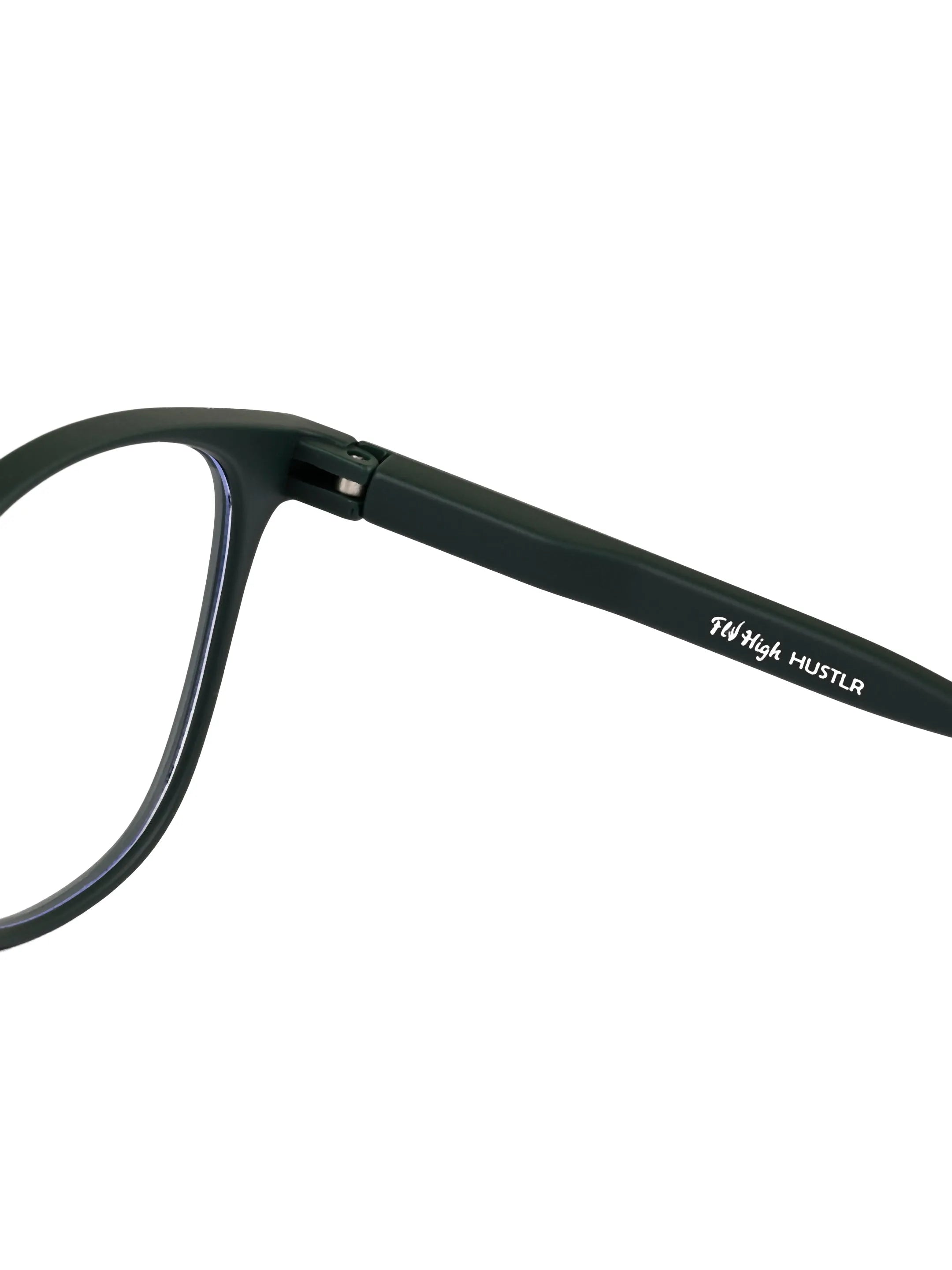 Clario | Green Medium Full Rim RECTANGLE Computer Glasses for Men & Women [Blue Block]