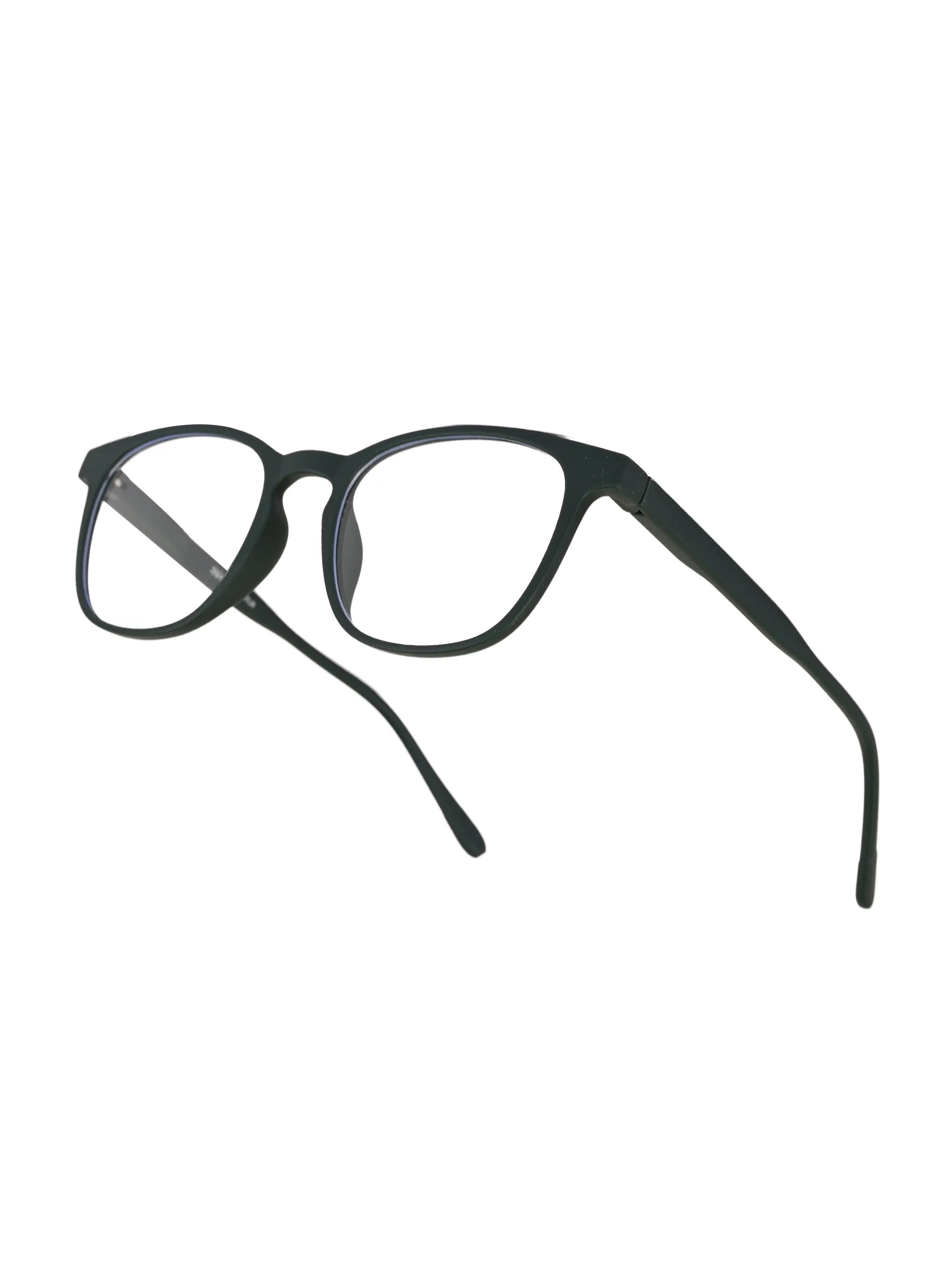 Clario | Green Medium Full Rim RECTANGLE Computer Glasses for Men & Women [Blue Block]
