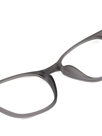 Clario | Smoke Medium Full Rim RECTANGLE Computer Glasses for Men & Women [Blue Block]