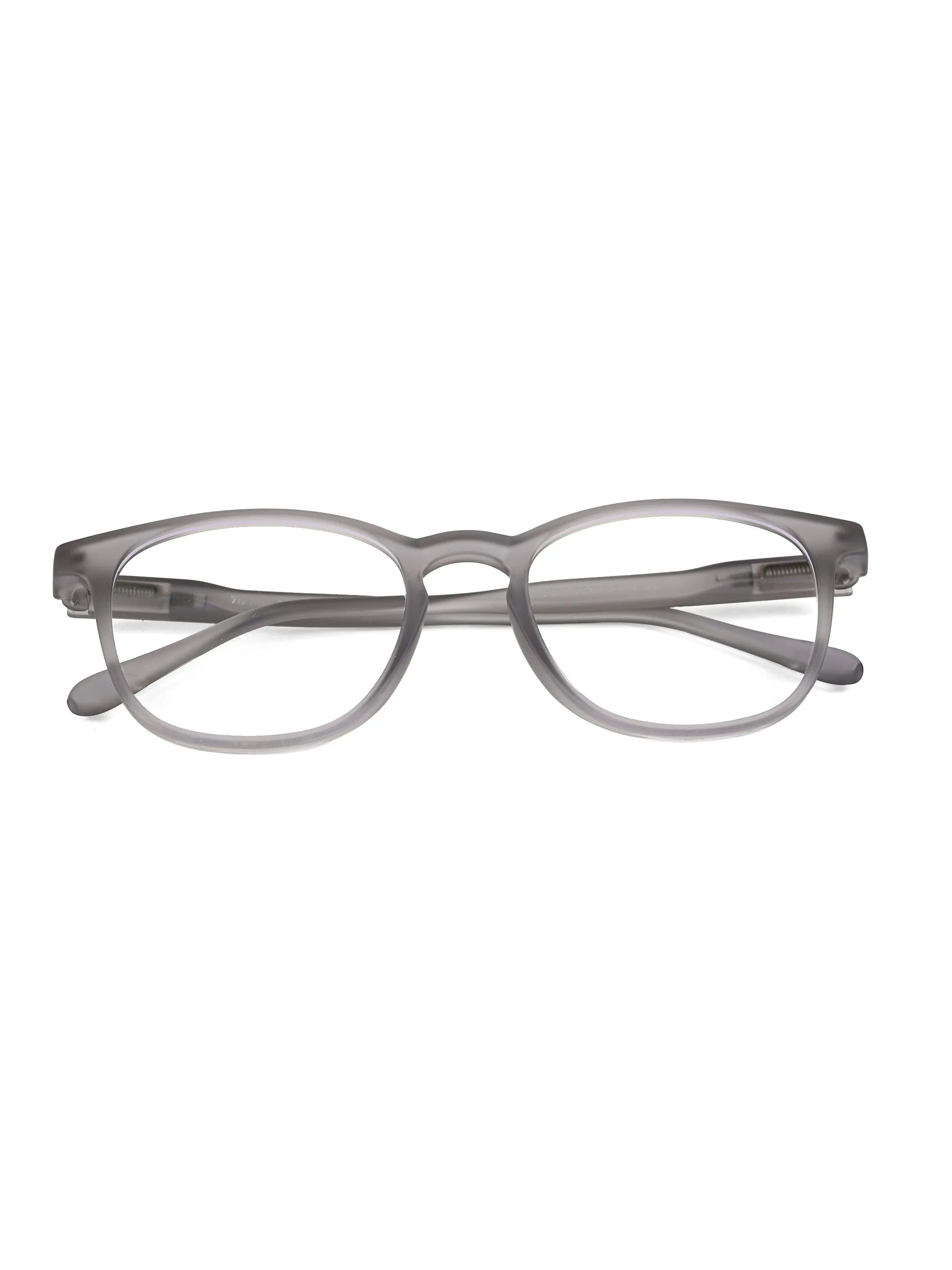Clario | Smoke Medium Full Rim RECTANGLE Computer Glasses for Men & Women [Blue Block]