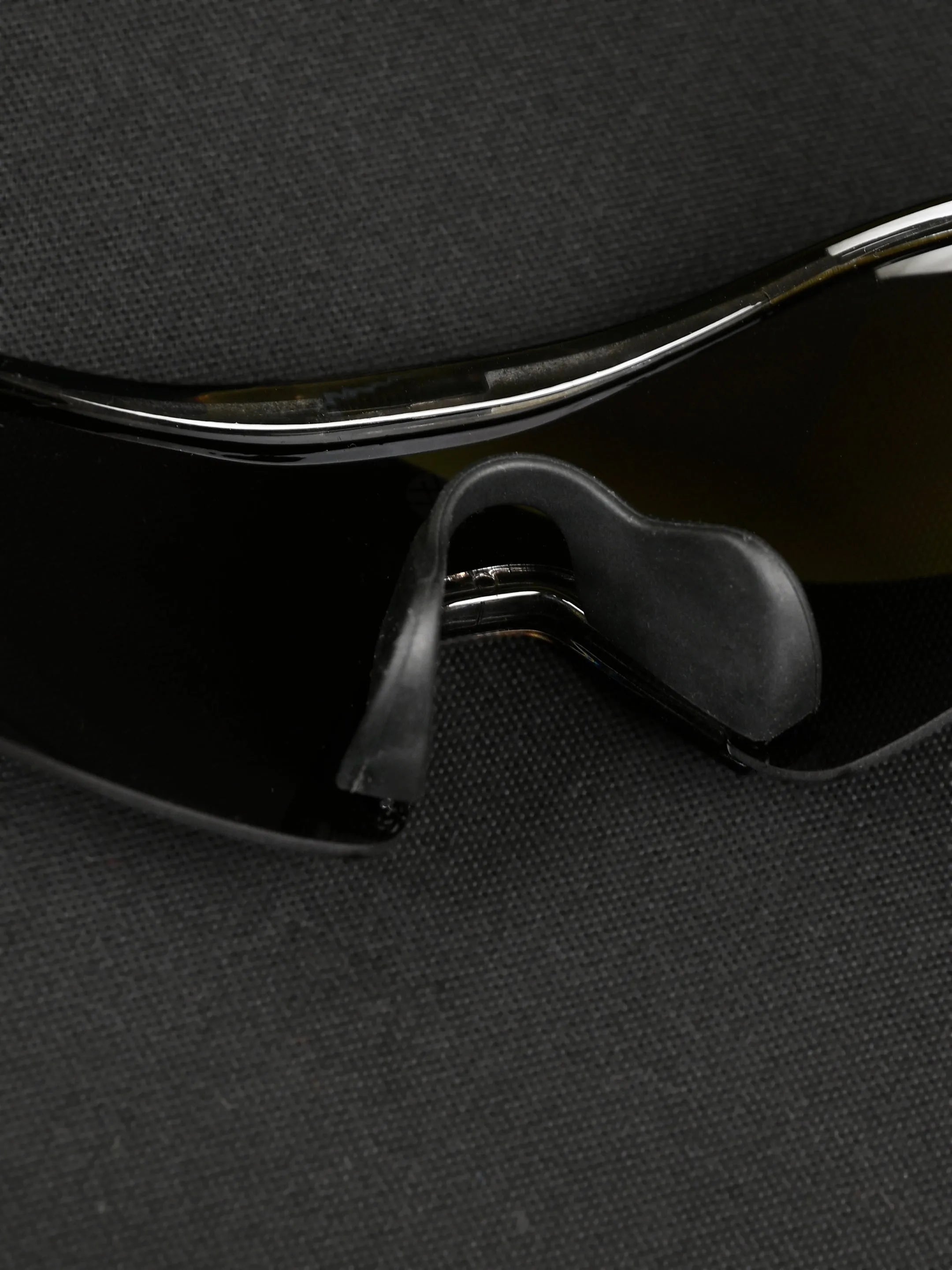 Falcon | Transparent Grey Large Half Rim Shield Sports for Men & Women [Mirrored]